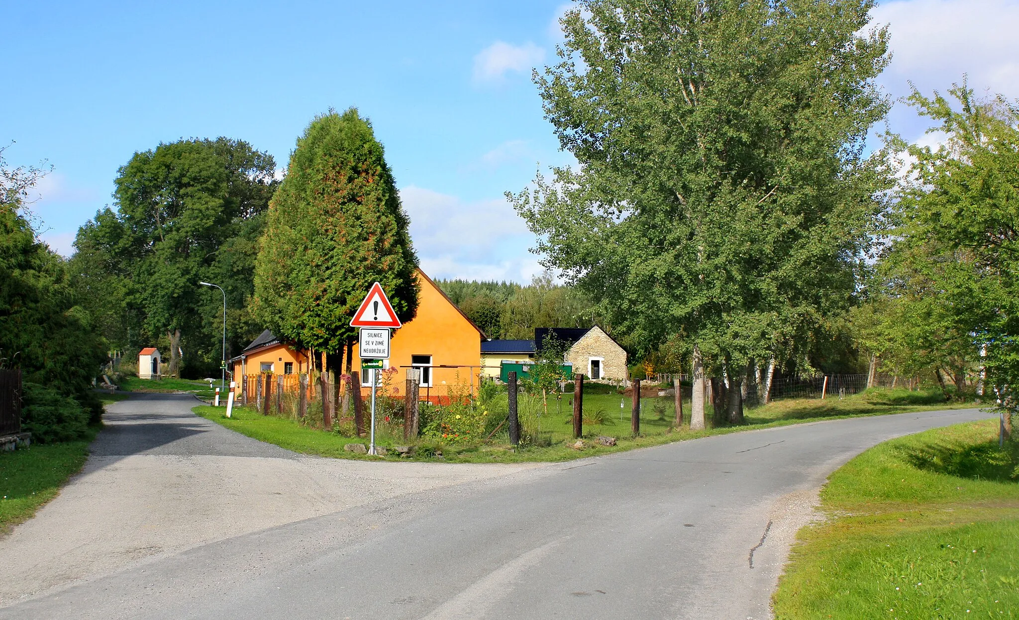 Photo showing: North part of Dobrá Voda, part of Číměř village, Czech Republic