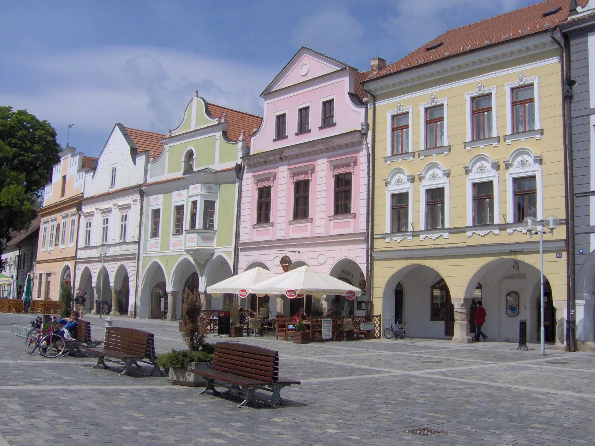 Photo showing: Square in Třeboň, South Bohemian Region, Czech republic