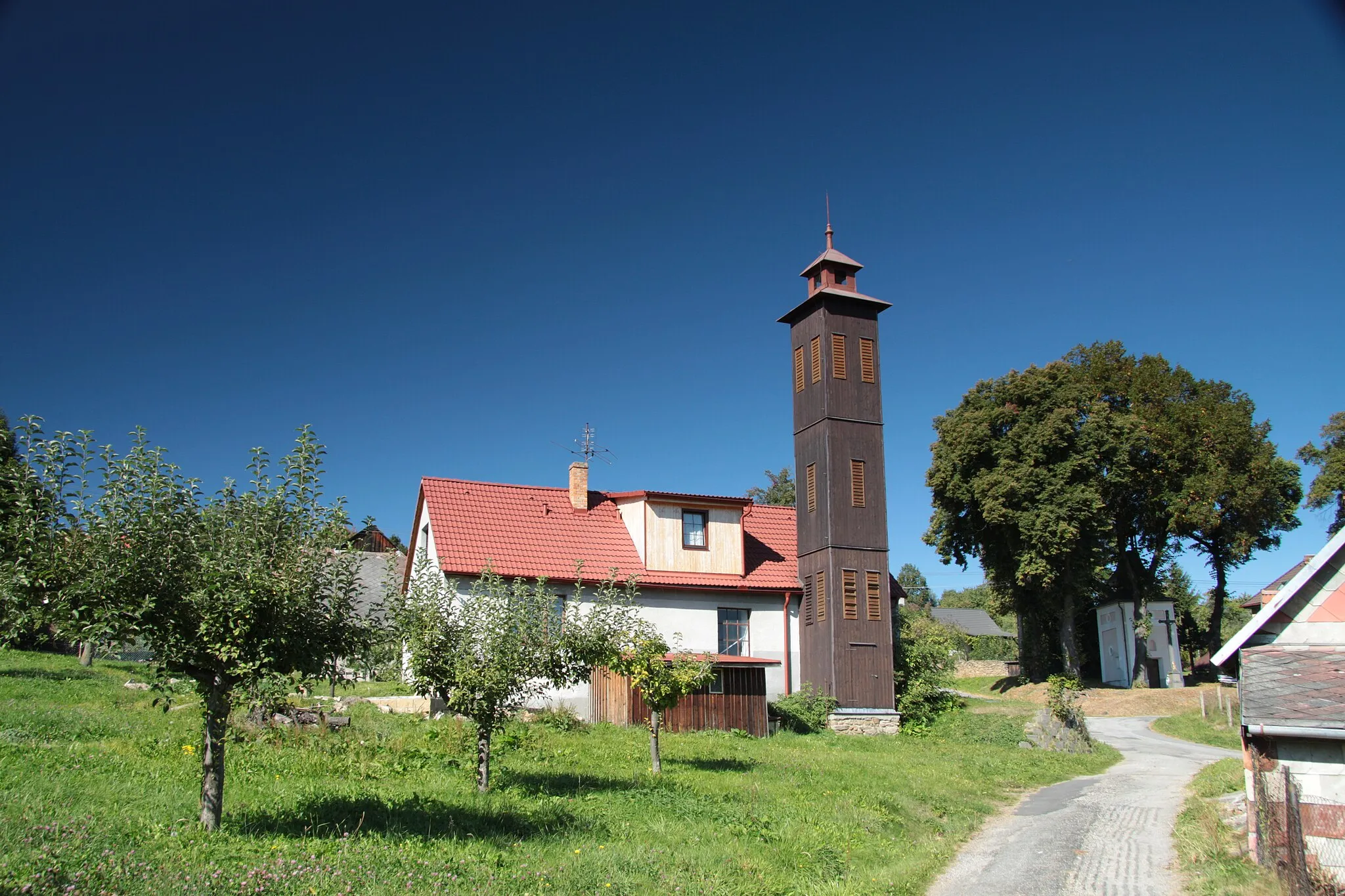 Photo showing: Zábrdí village in Prachatice District, Czech Republic