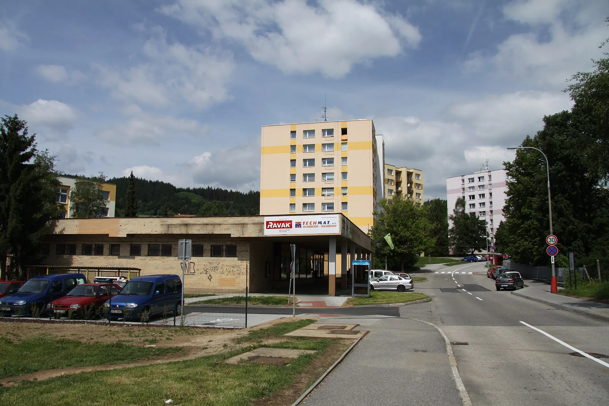 Photo showing: Česká street, Prachatice, Prachatice District, Czech Republic