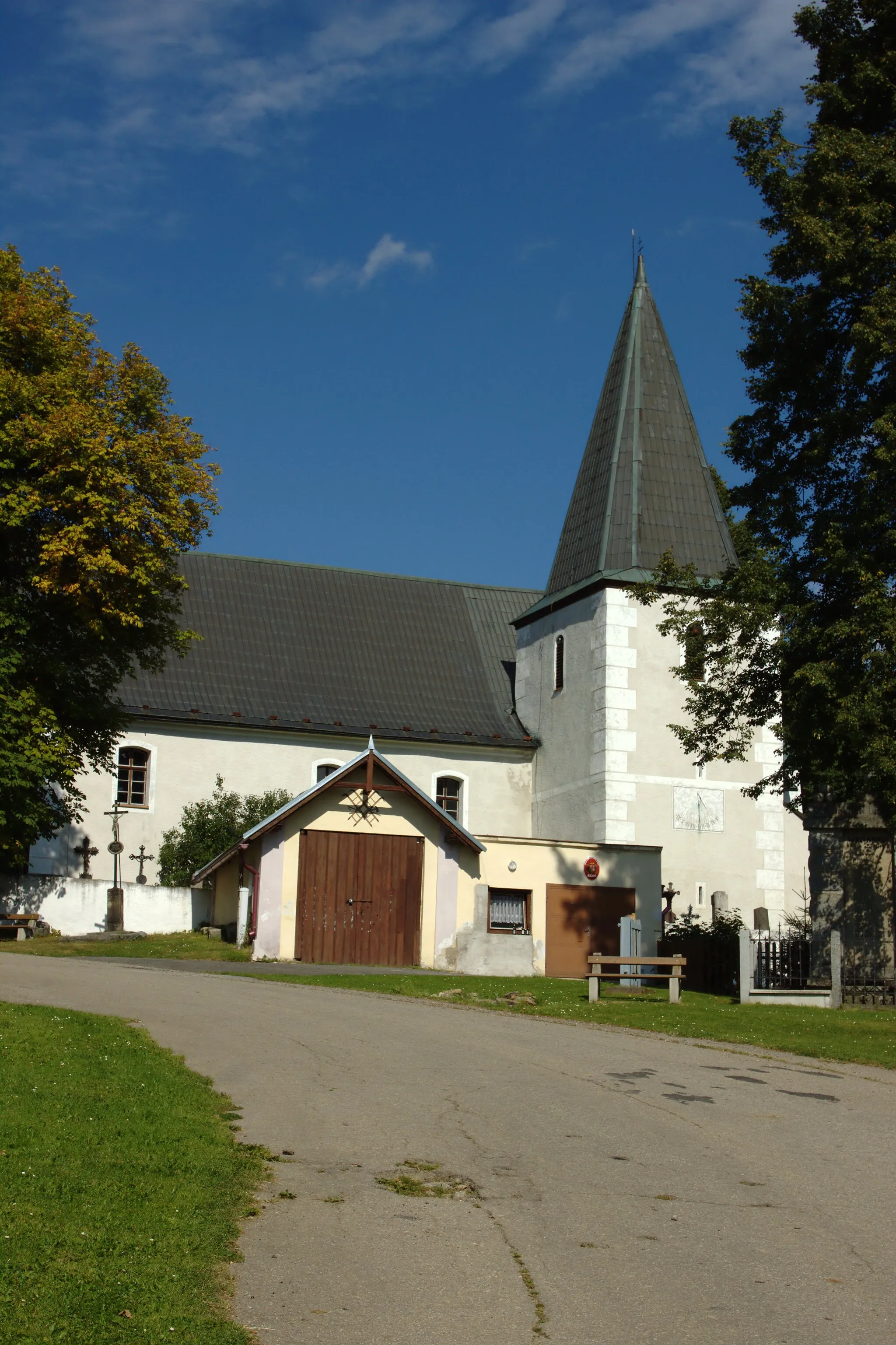 Photo showing: Main church in Nicov