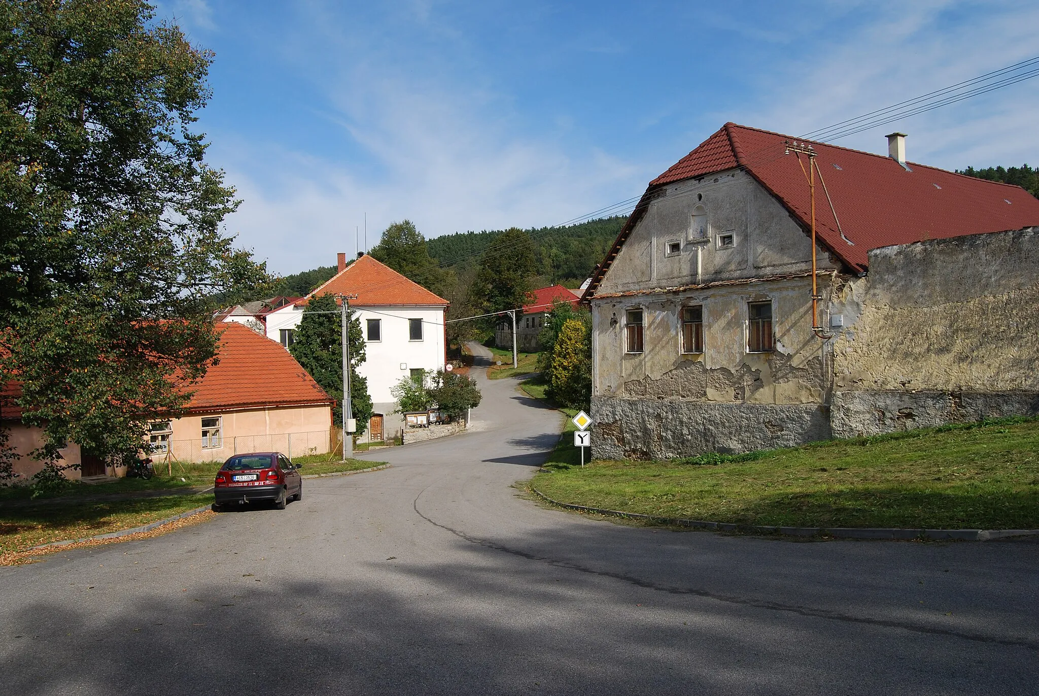 Photo showing: Mičovice village in Prachatice District, Czech Republic.