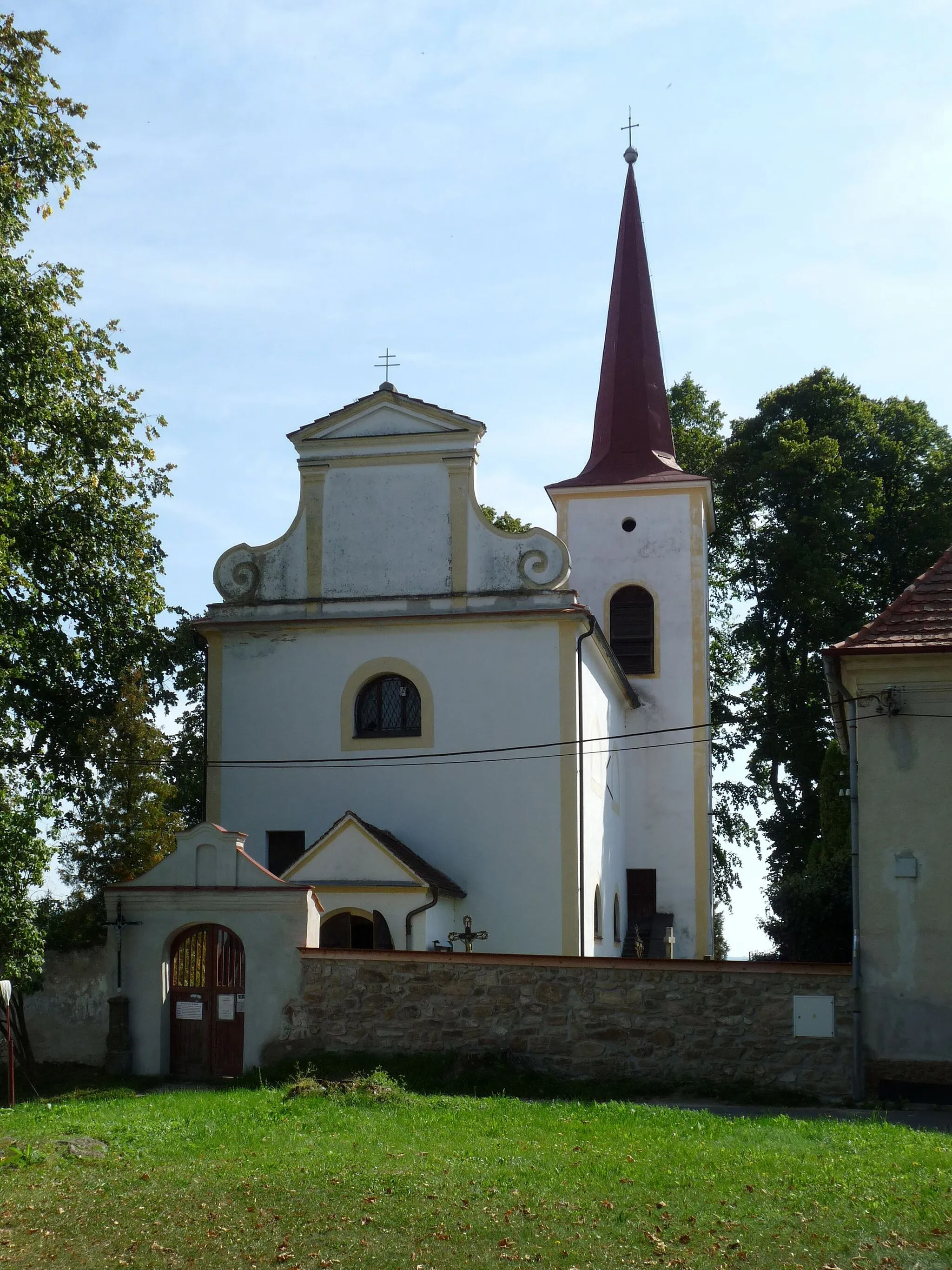 Photo showing: Church of Sending Saint Apostles in the township of Dub, Prachatice District, Czech Republic.