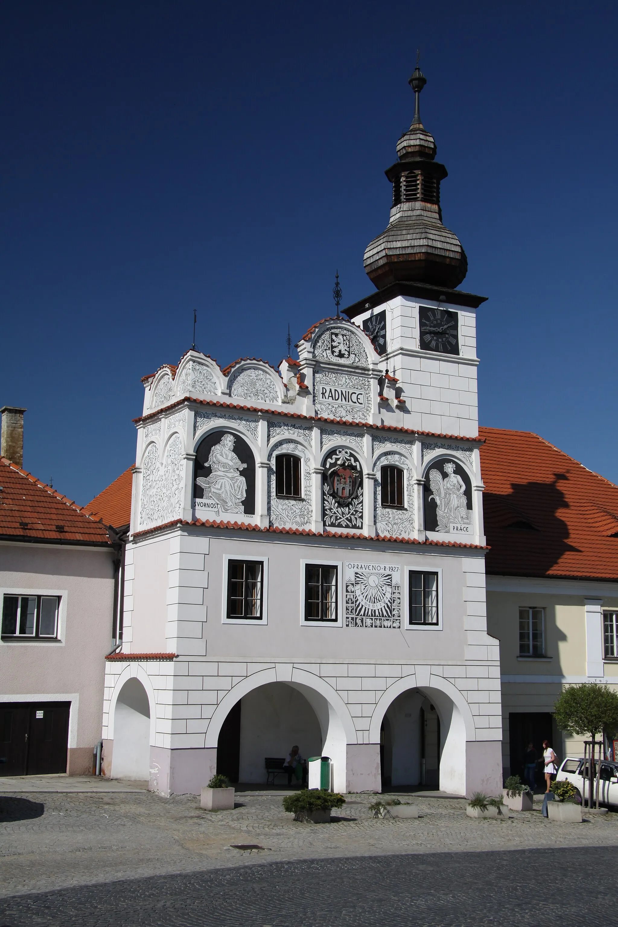 Photo showing: Town hall in Volyně in Strakonice District, Czech Republic