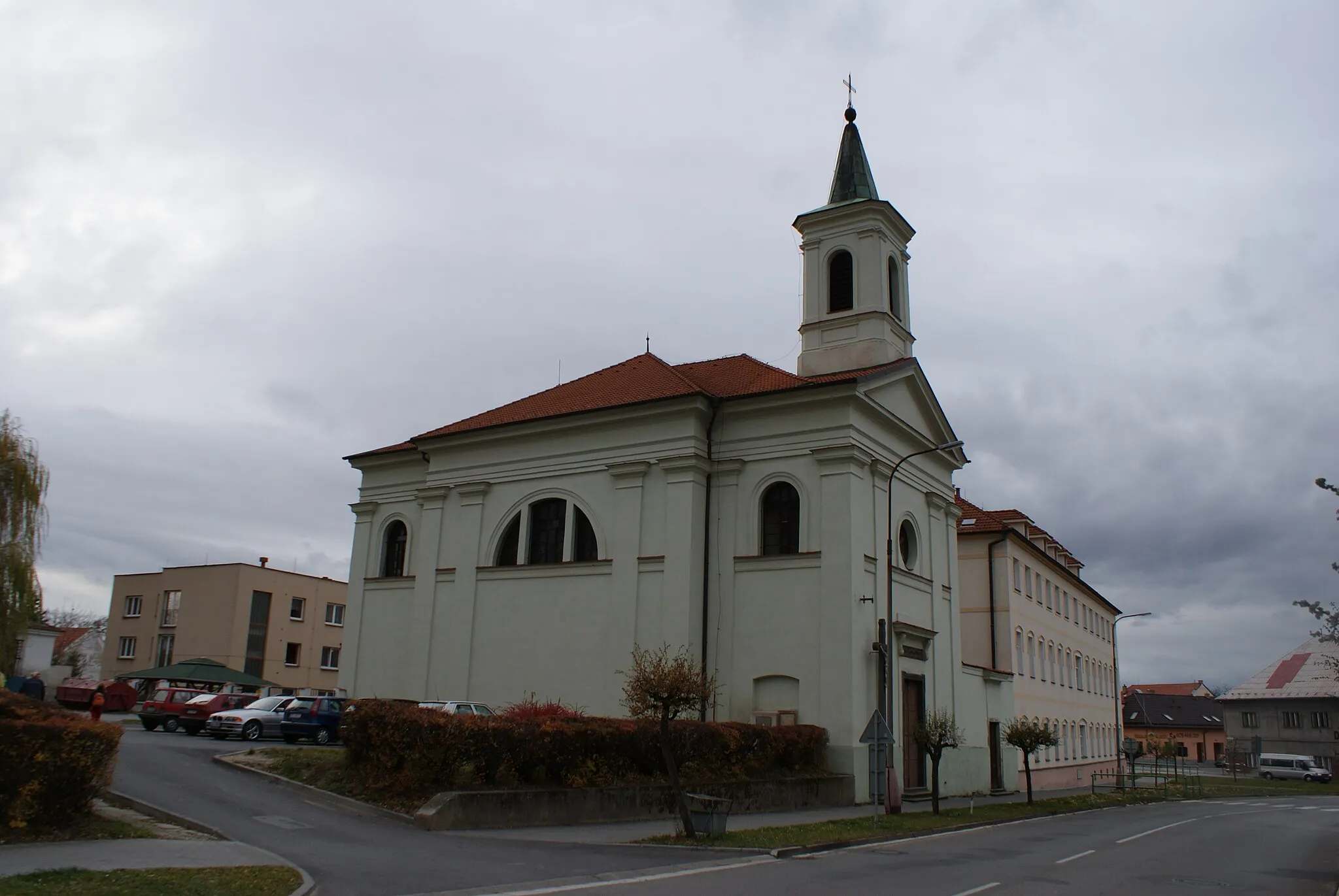 Photo showing: Vodňany a town in Strakonice district, Czech Rep., St John the  Baptist church.