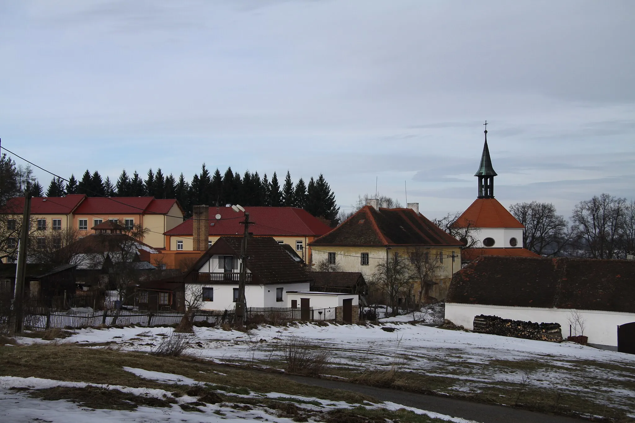 Photo showing: Skočice village in Strakonice District, Czech Republic.