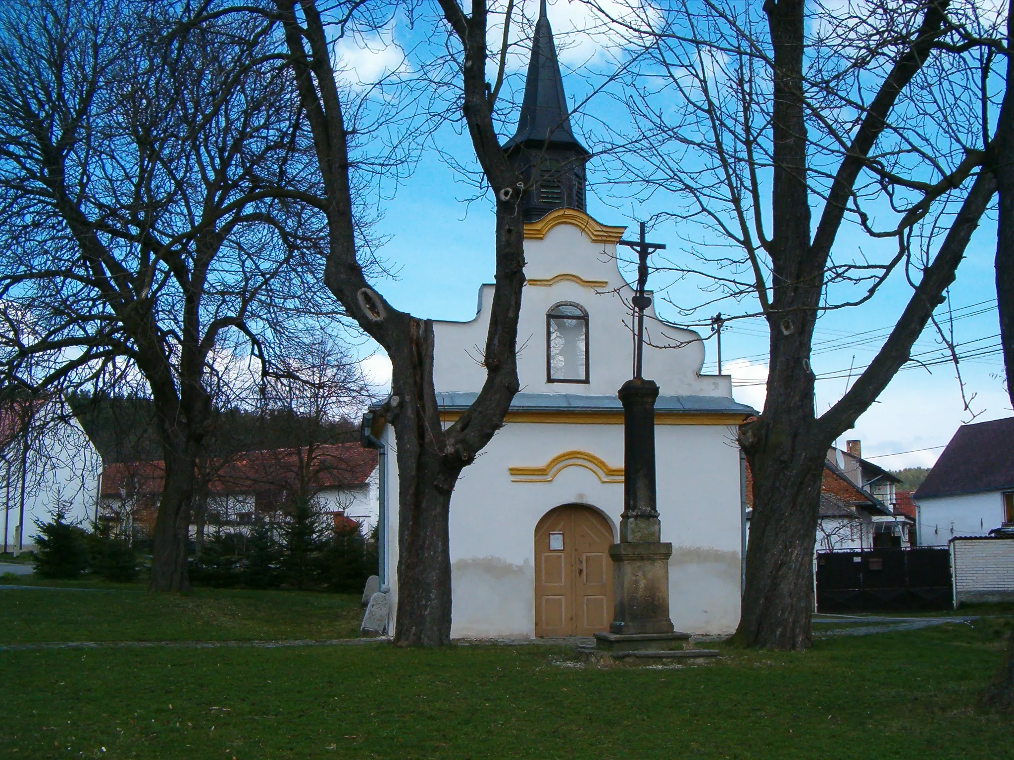 Photo showing: Mečichov village (district Strakonice) - detail of chapel