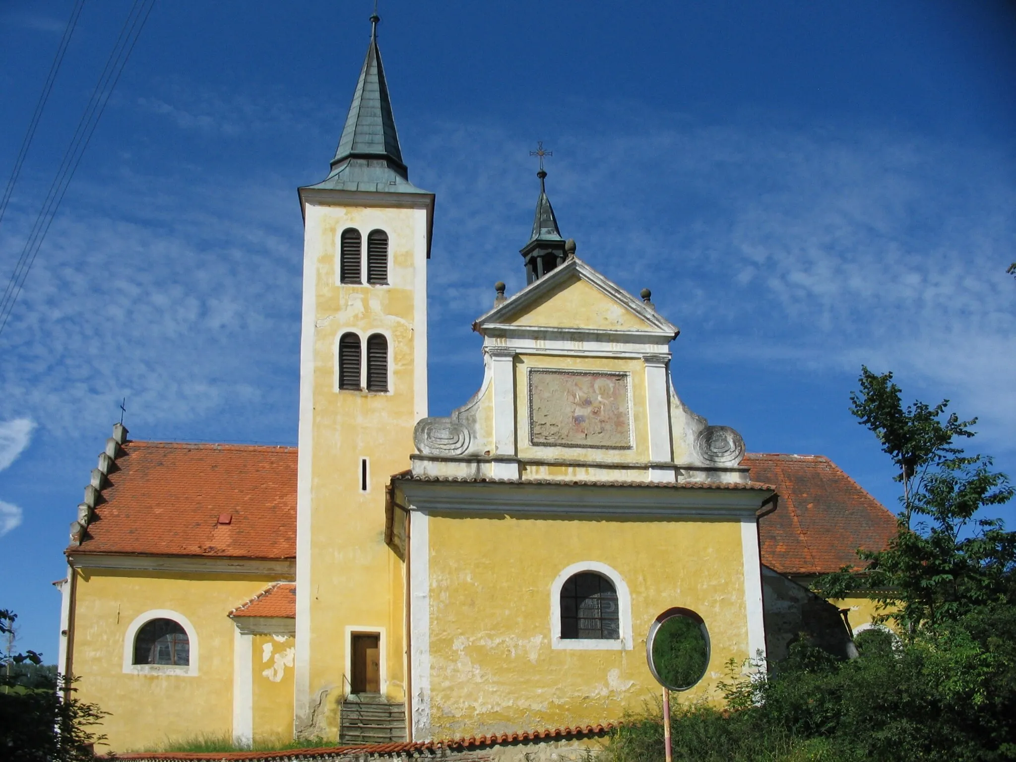 Photo showing: Saint Lawrence church in Kraselov, Strakonice District, Czech Republic