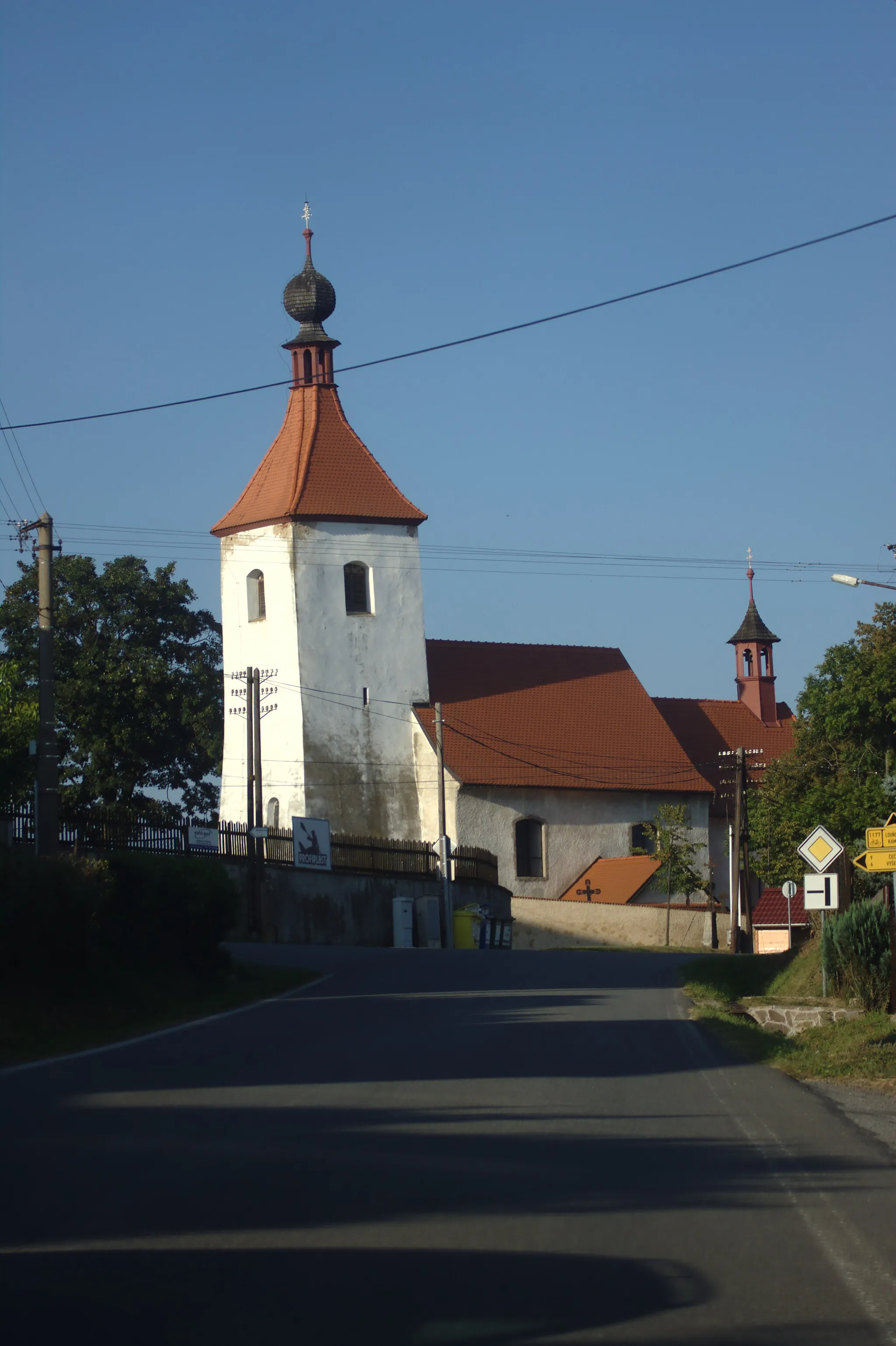 Photo showing: St. Havel church in Šebířov, Central Bohemia, CZ
