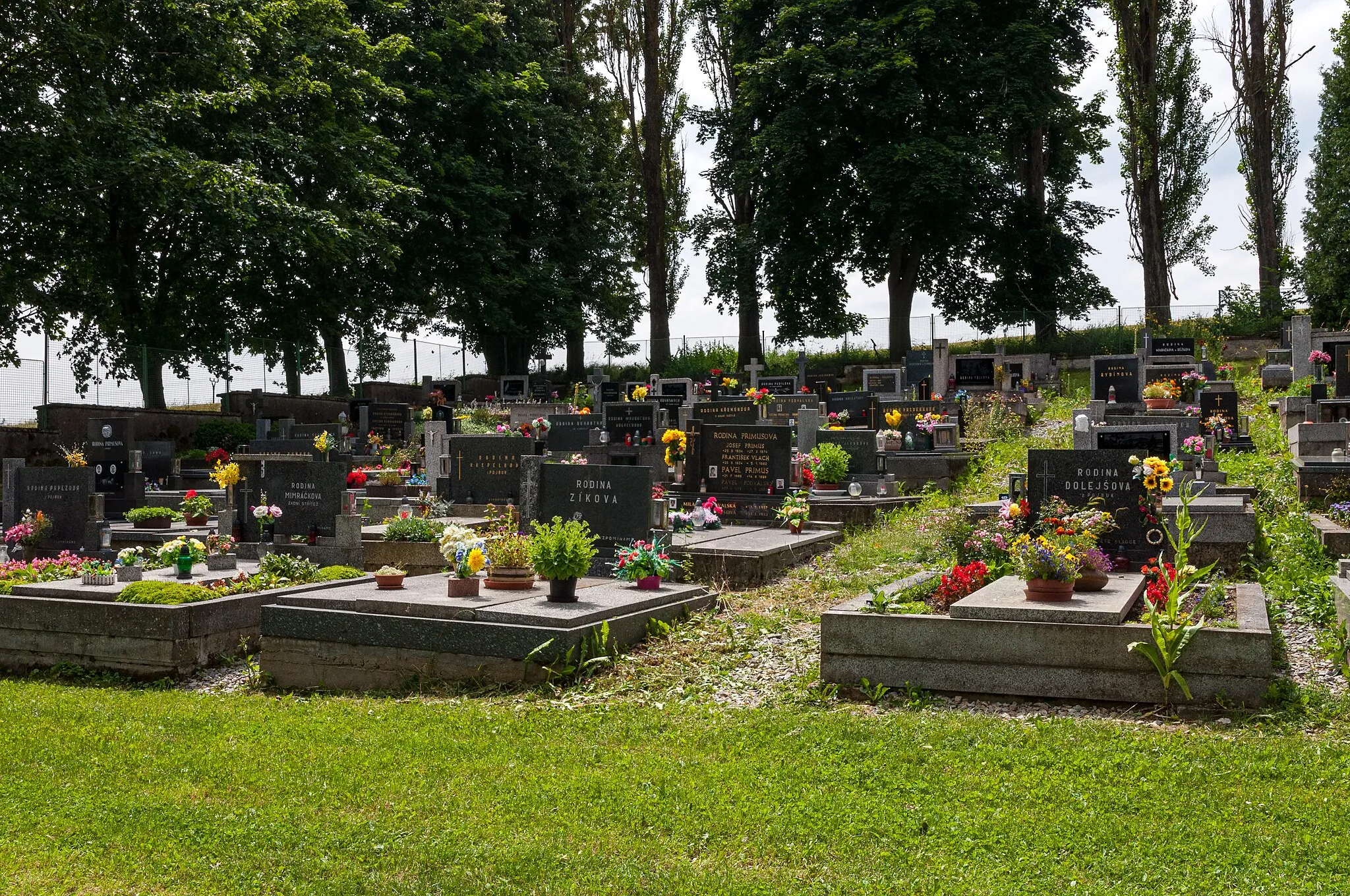 Photo showing: cemetery in the village Pojbuky, district Tábor