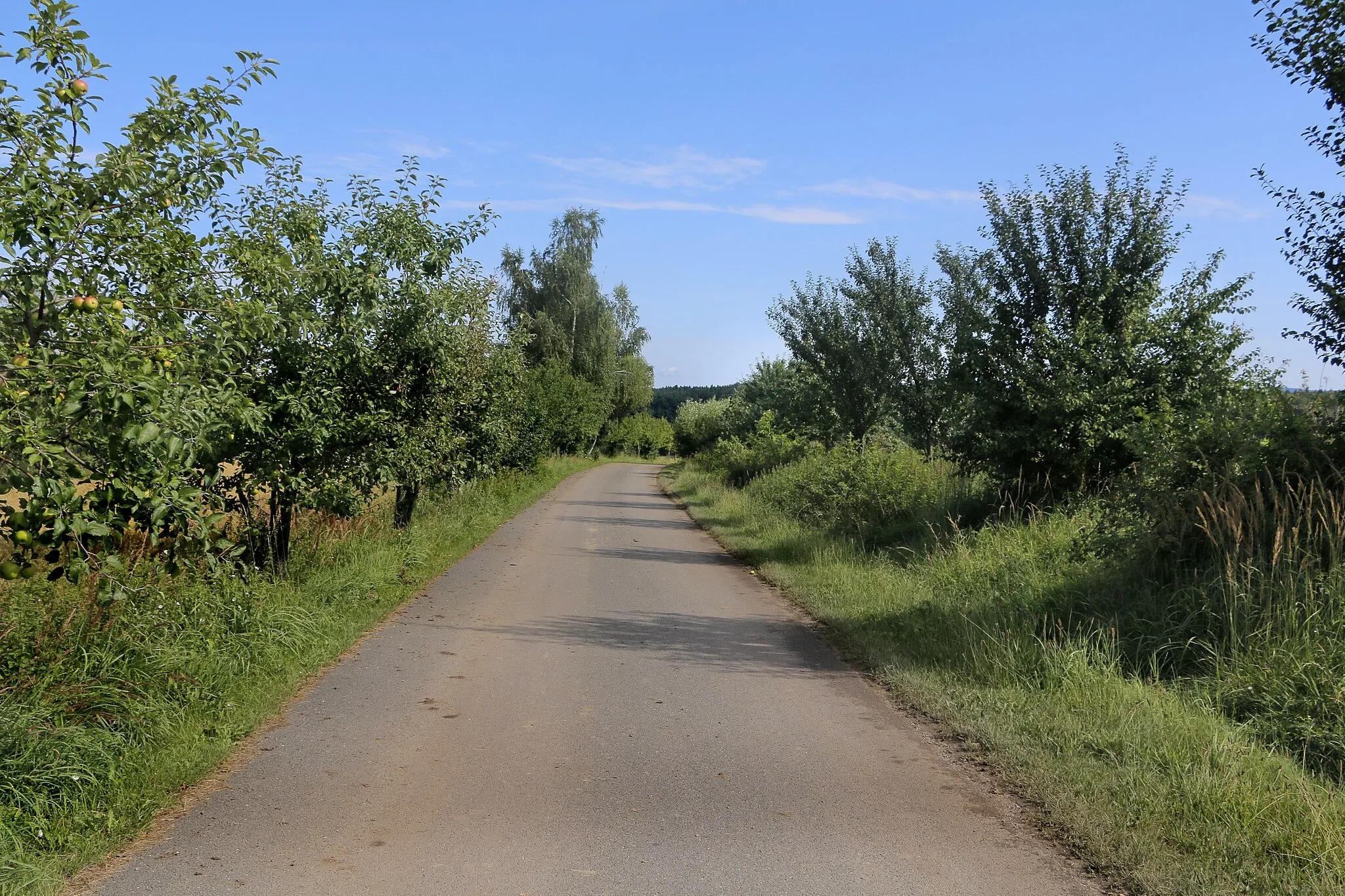 Photo showing: Road to Borek, part of Košice, Czech Republic.