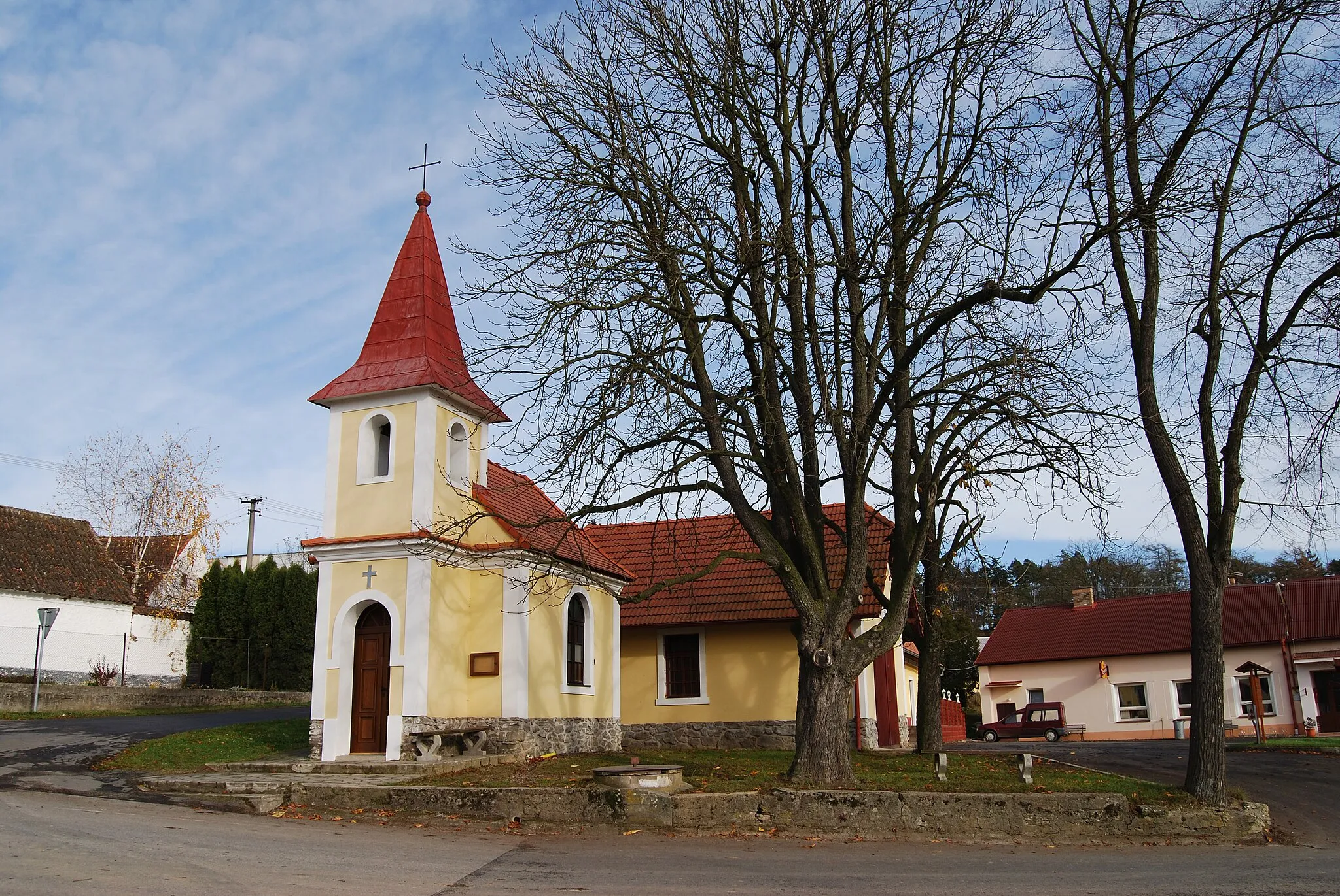 Photo showing: Březnice village in Tábor District, Czech Republic. Chepel