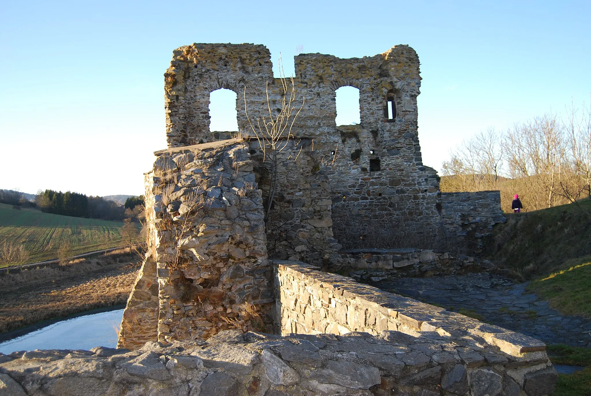 Photo showing: Hrad Borotín, zřícenina - (okres Tábor). Česká republika.