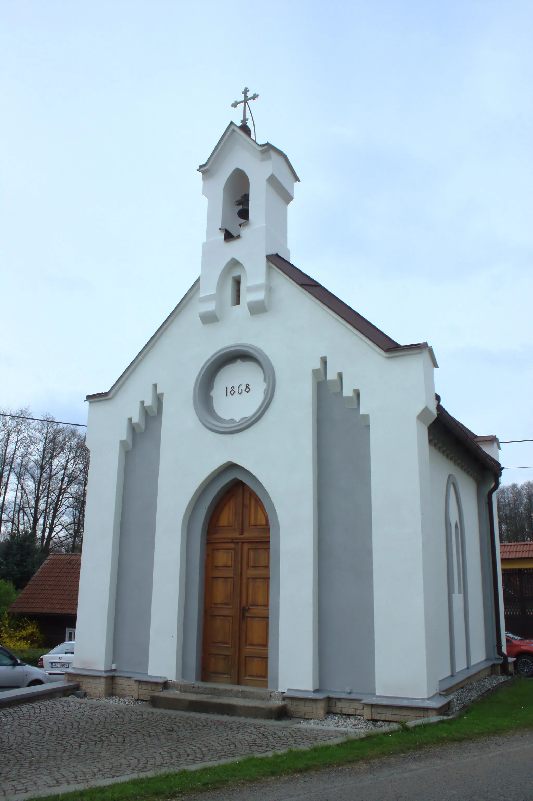 Photo showing: A chapel in the village of Únějovice, Plzeň Region, CZ