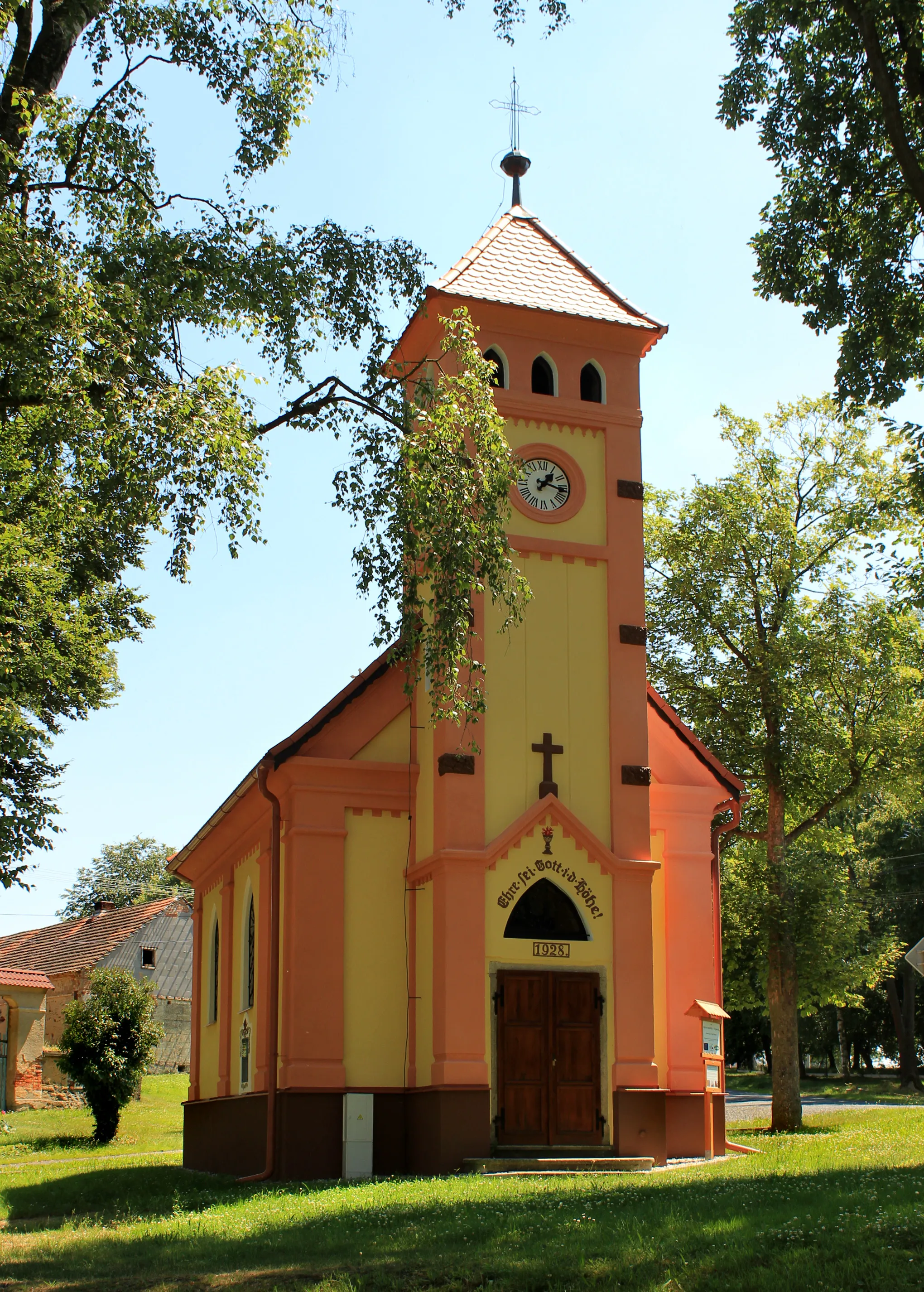 Photo showing: Chapel in Jivjany, part of Velký Malahov, Czech Republic.