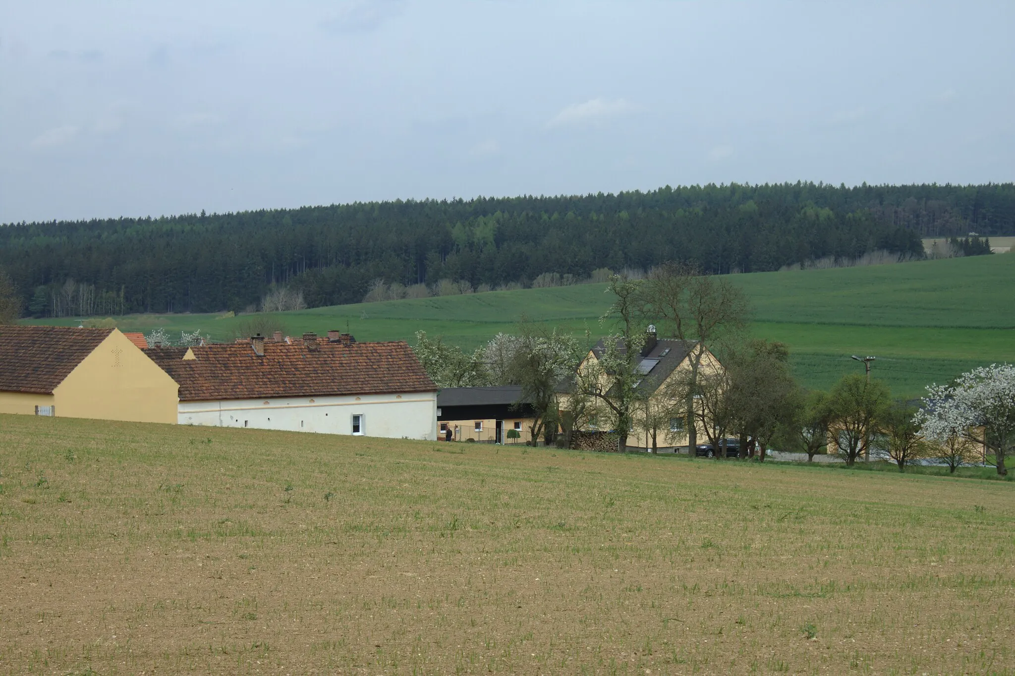 Photo showing: Buildings in the village of Božkovy, Plzeň Region, CZ