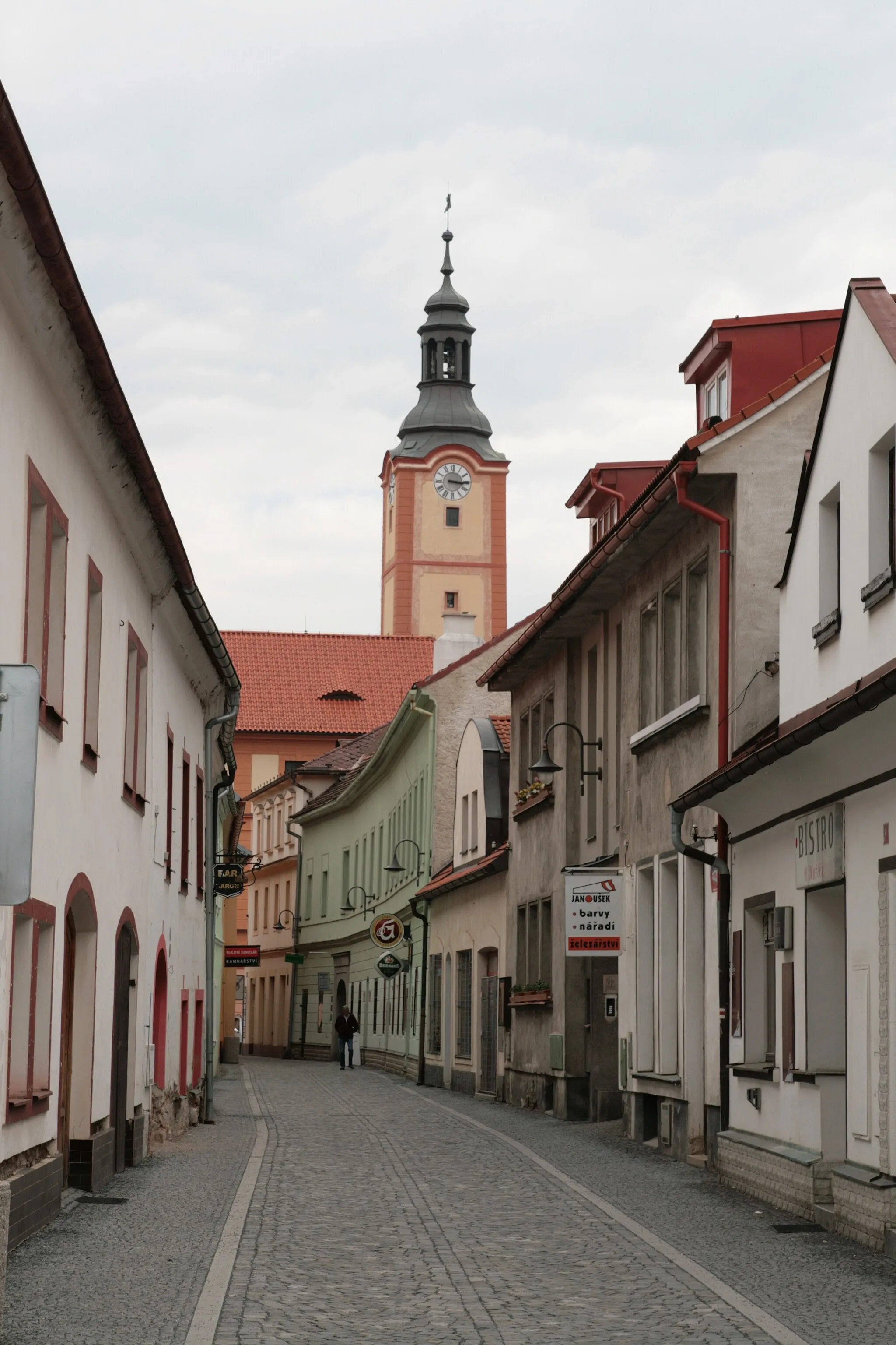 Photo showing: Město Sušice v okrese Klatovy. Klostermannova ulice v historickém centru.