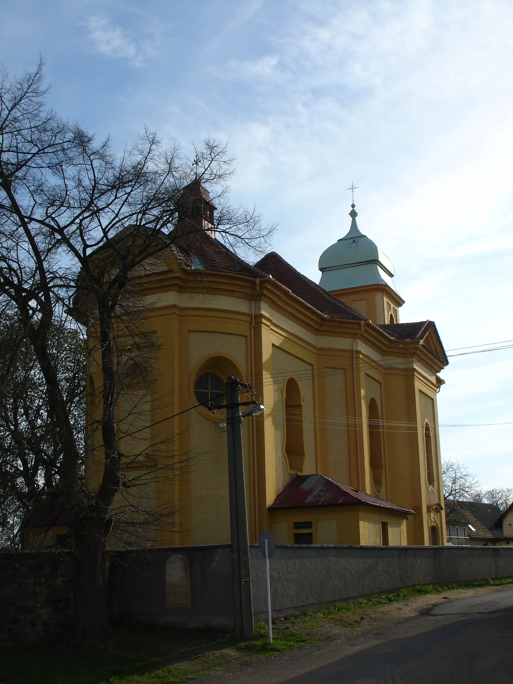 Photo showing: church in Chválenice