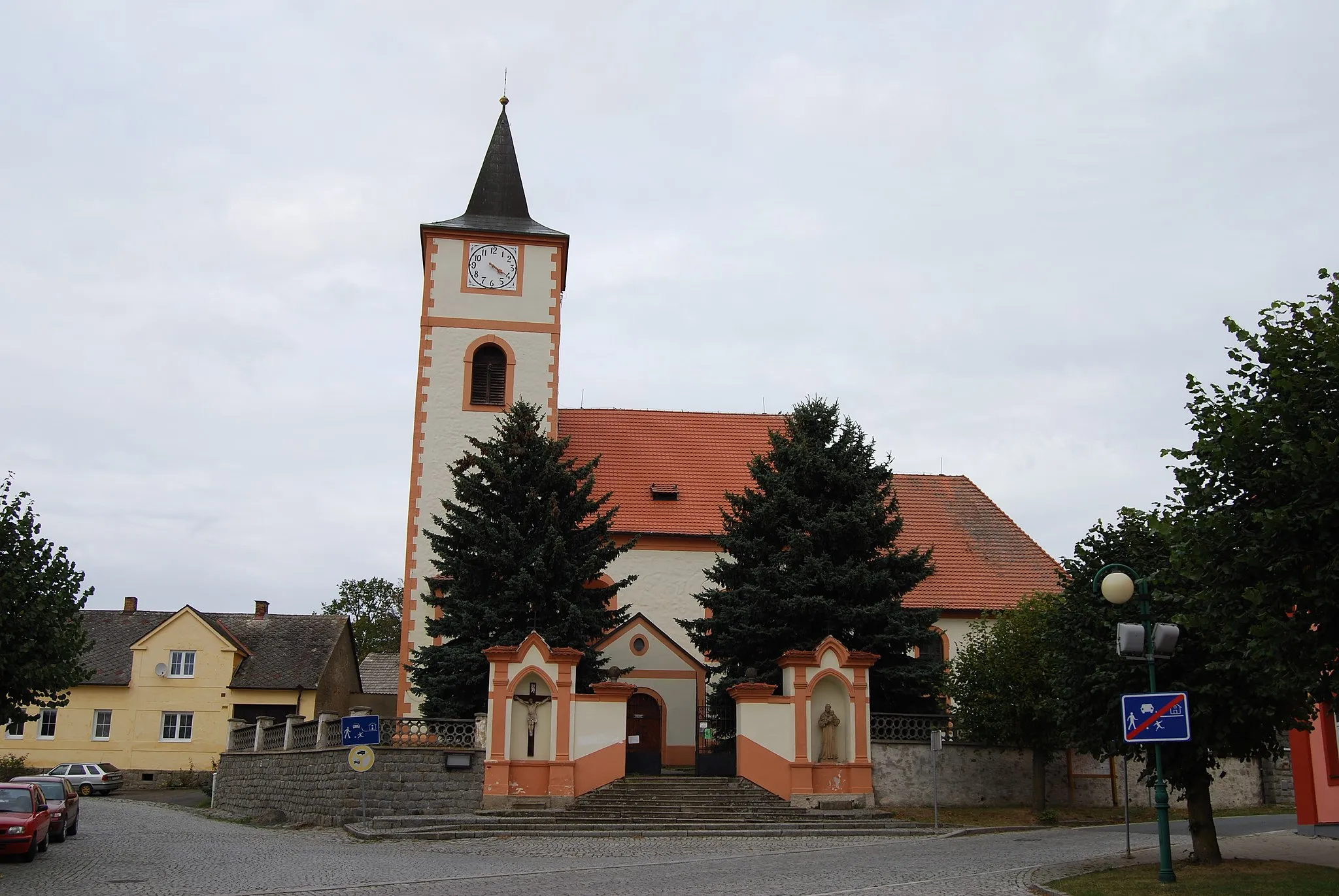 Photo showing: Kasejovice town in Plzeň-jih District. Czech Republic. Church of Saint Jakub