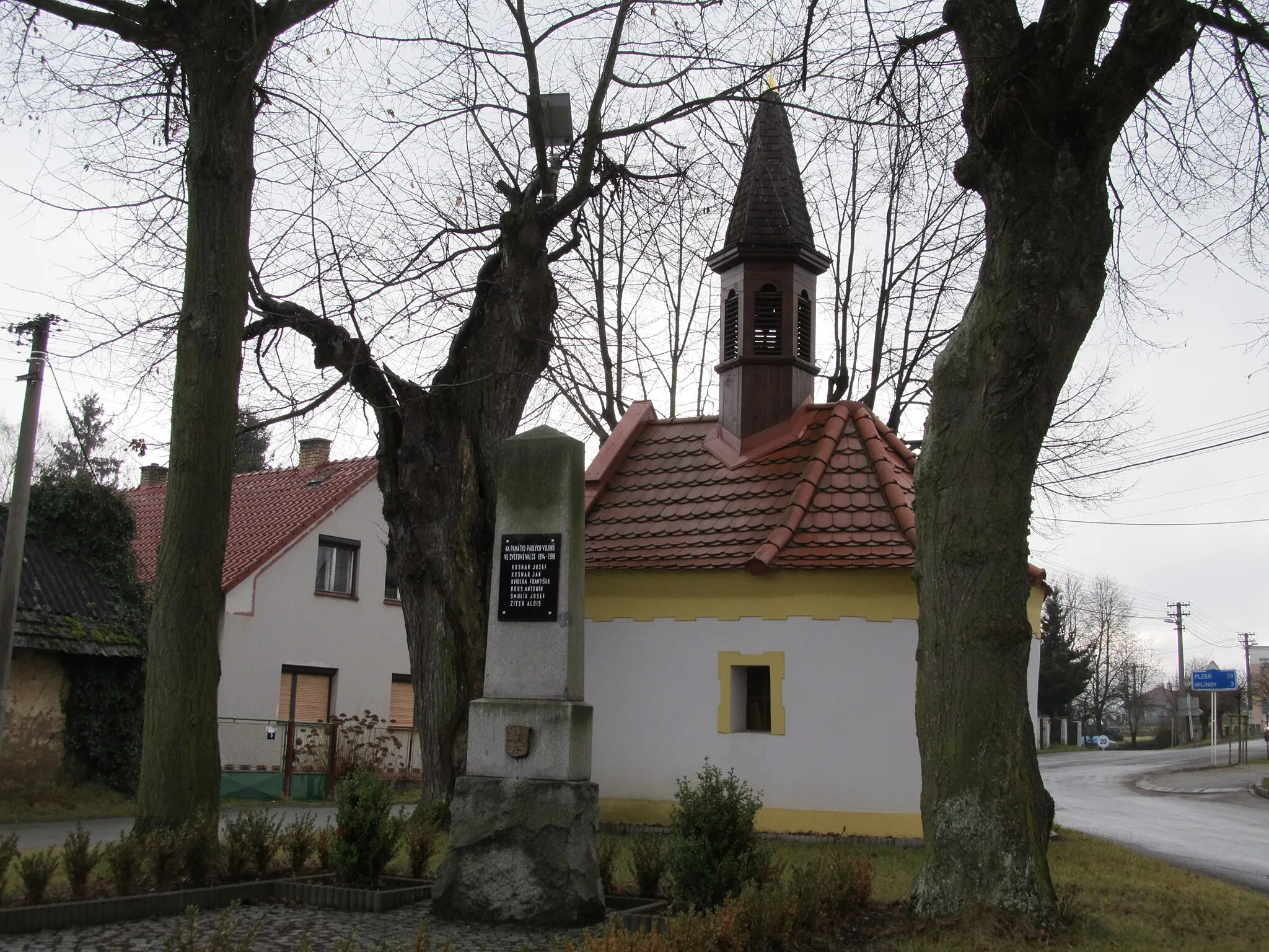 Photo showing: Kornatice - pomník padlým