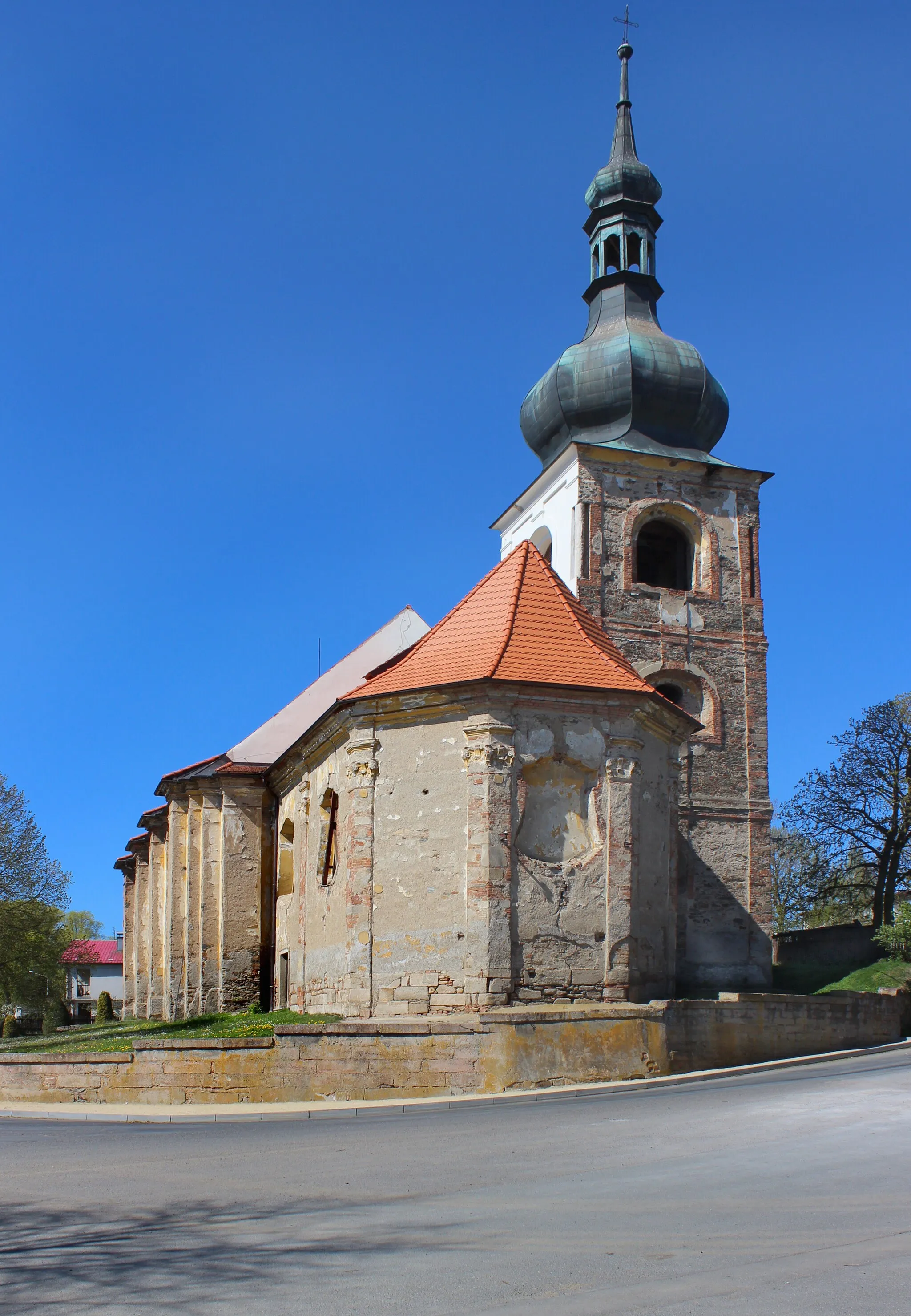 Photo showing: St. Margaret's Church in Erpužice village, Czech Republic