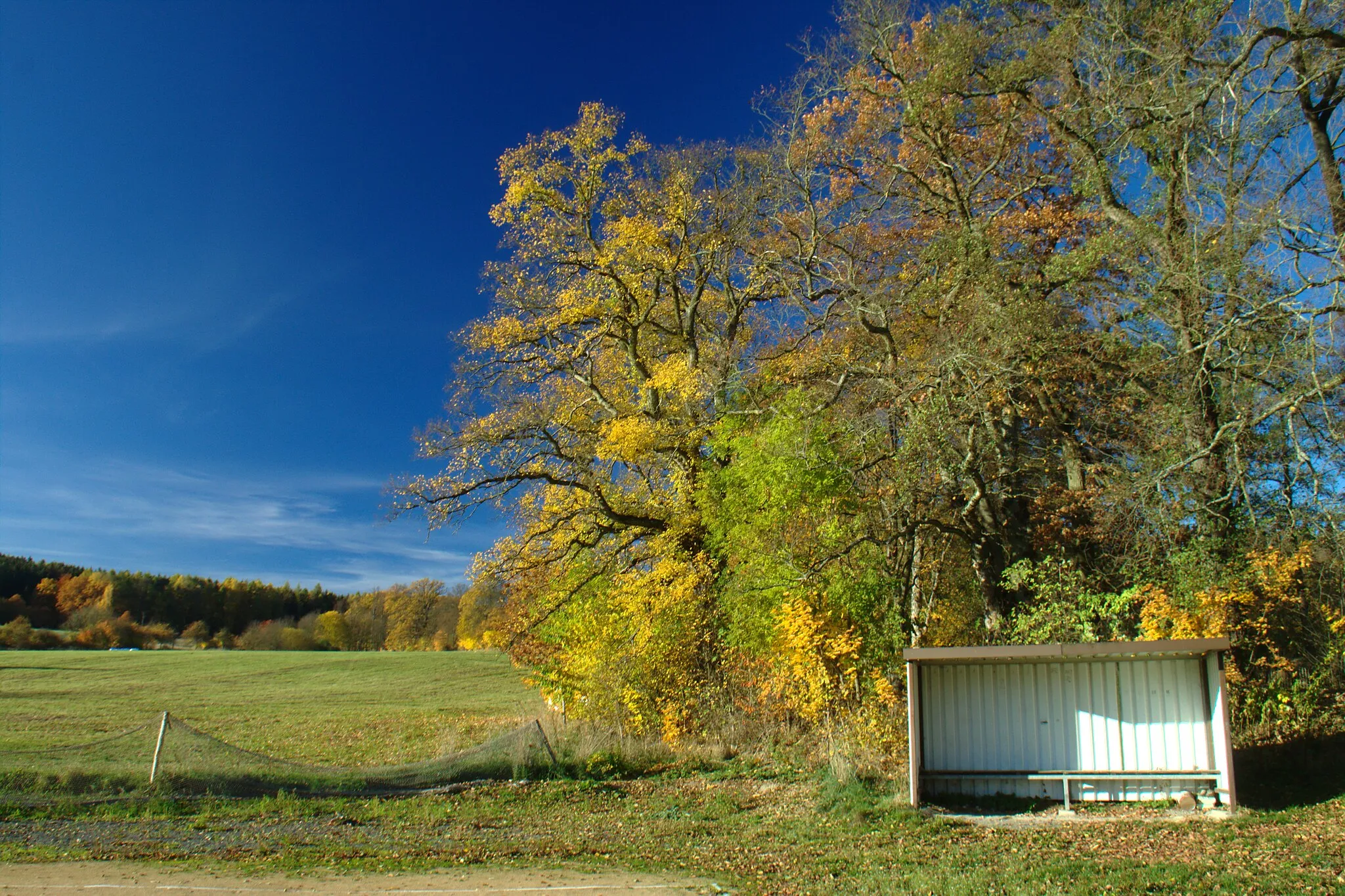 Photo showing: A playground in the village of Vacíkov, Central Bohemia, CZ