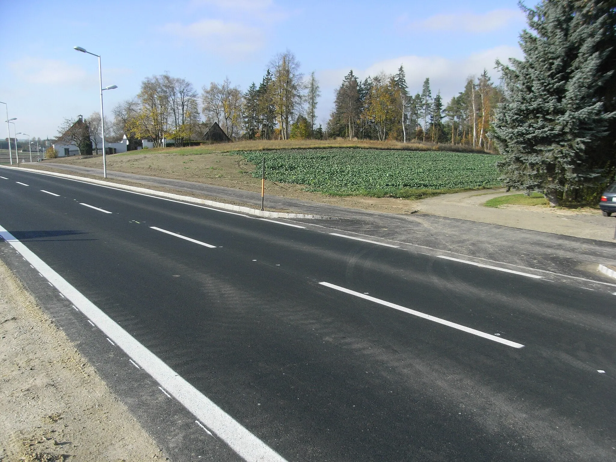 Photo showing: Bundesstraße B5 in Dimling Richtung Heidenreichstein.