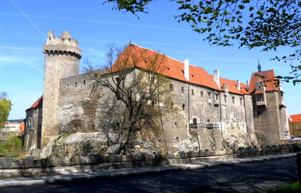 Photo showing: Strakonice castle Rumpal and Jelenka towers