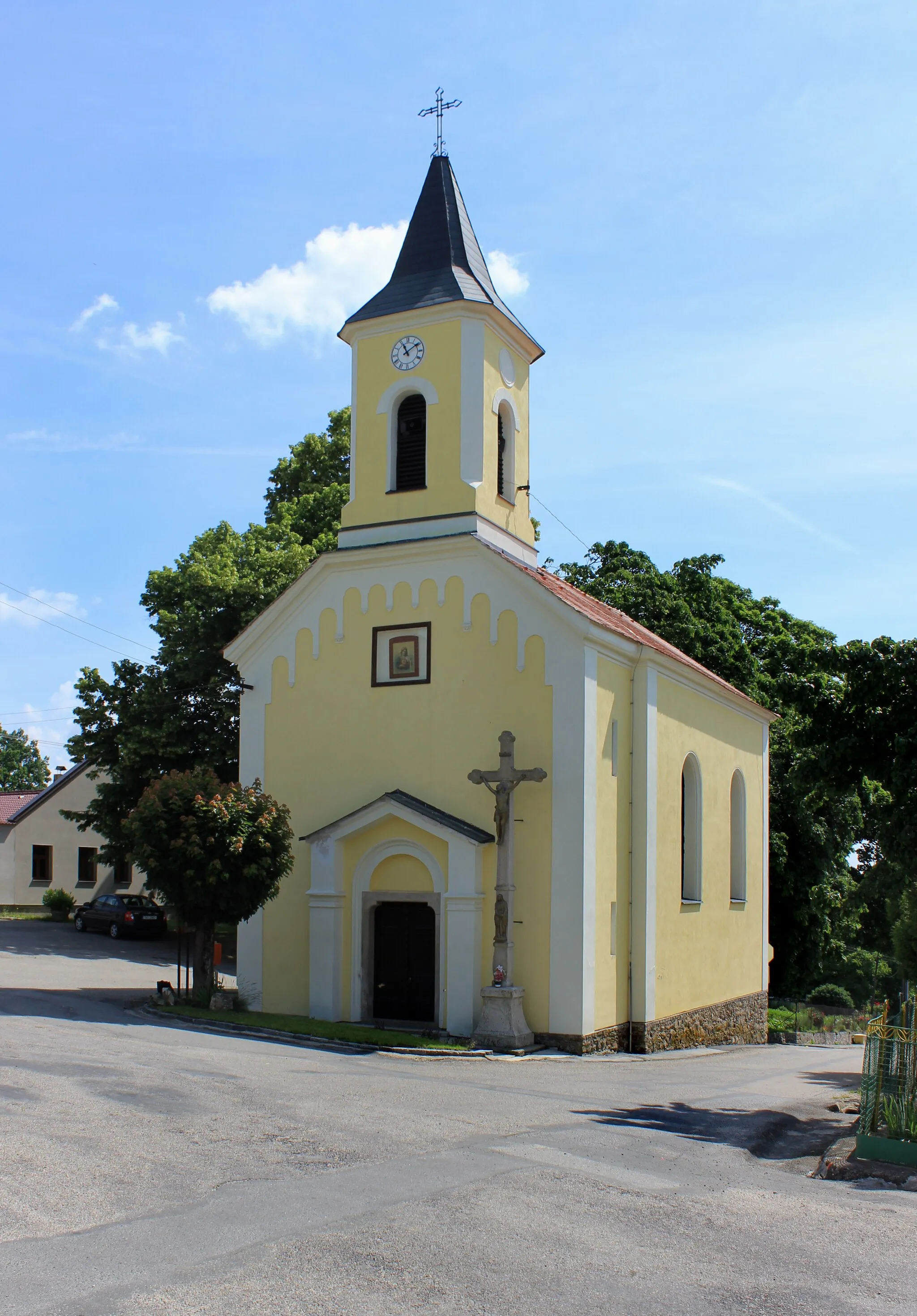 Photo showing: Chapel in Políkno, part of Jindřichův Hradec, Czech Republic.