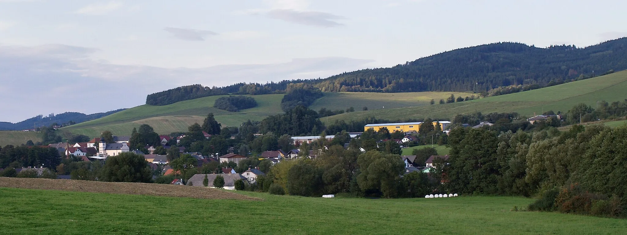 Photo showing: View of municipality Běšiny, Klatovy District