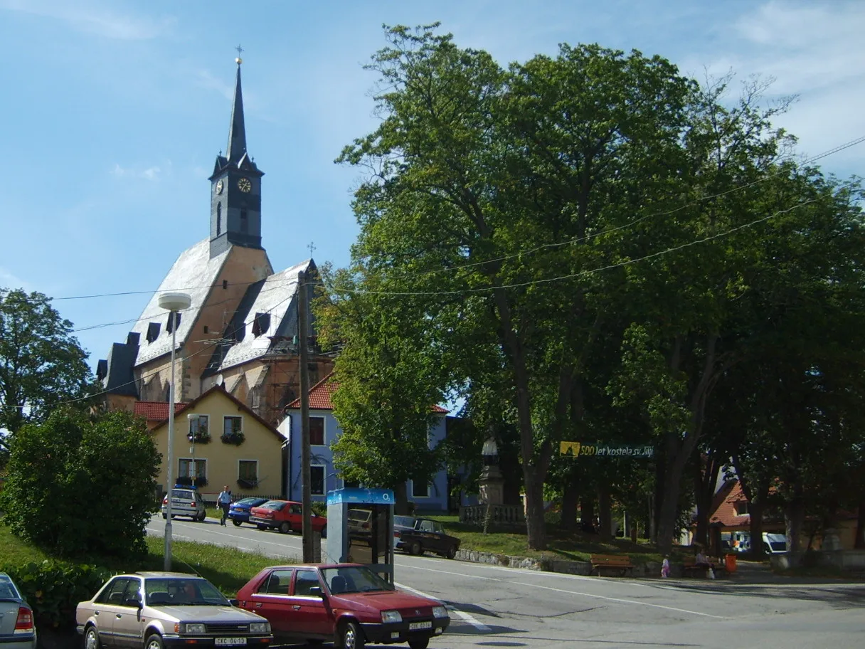 Photo showing: Gothic church of St Giles in Dolní Dvořiště.