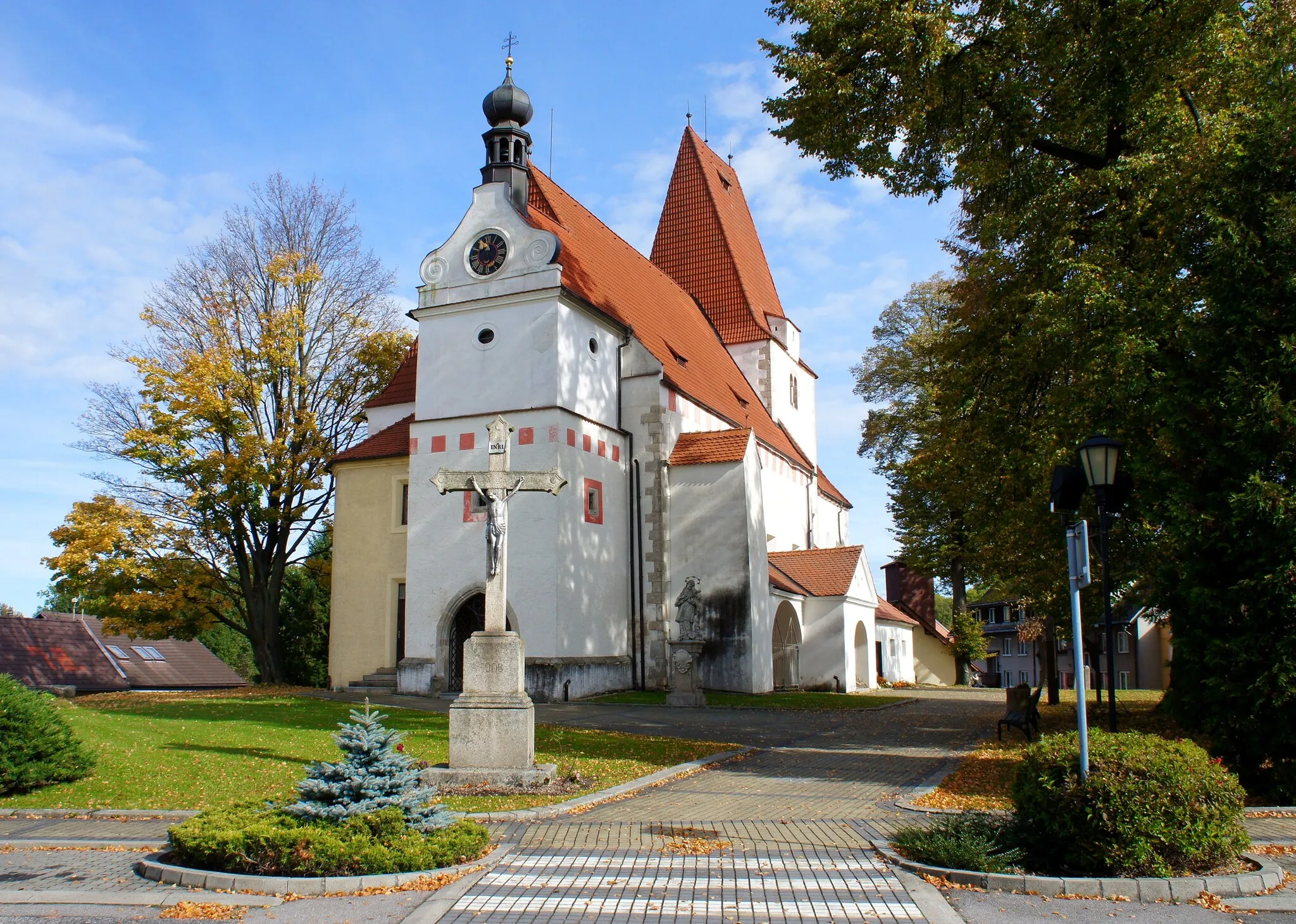 Photo showing: Saint Nicholas Church in Horní Stropnice (South Bohemian Region, Czechia).
