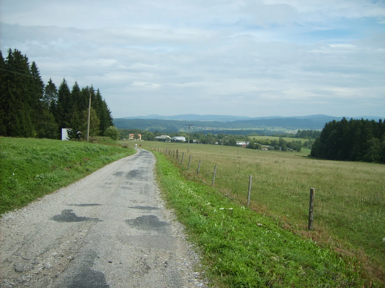 Photo showing: Countryside near Trojany, Dolní Dvořiště municipality.