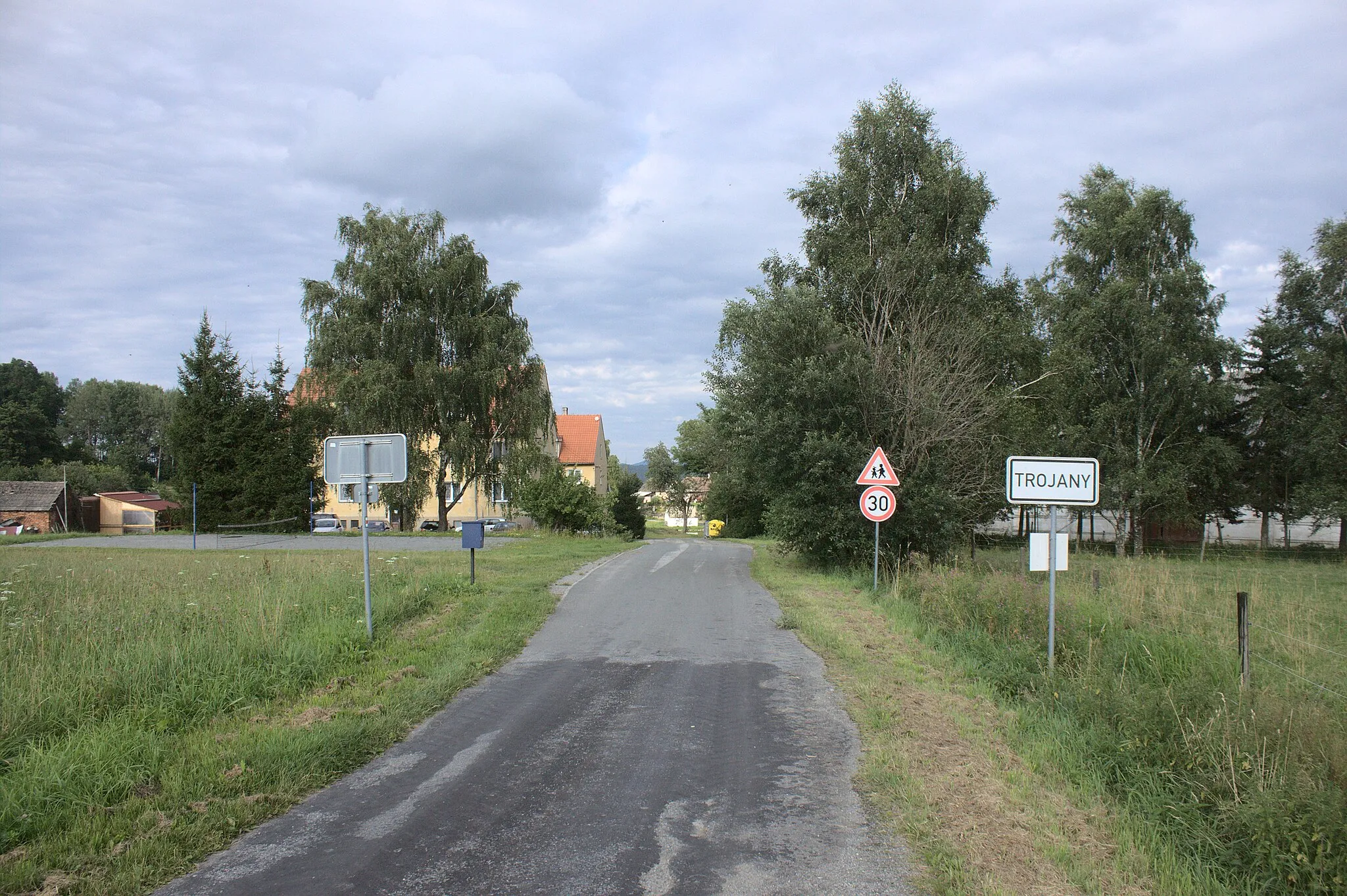 Photo showing: Trojany town limit, South Bohemian Region, CZ