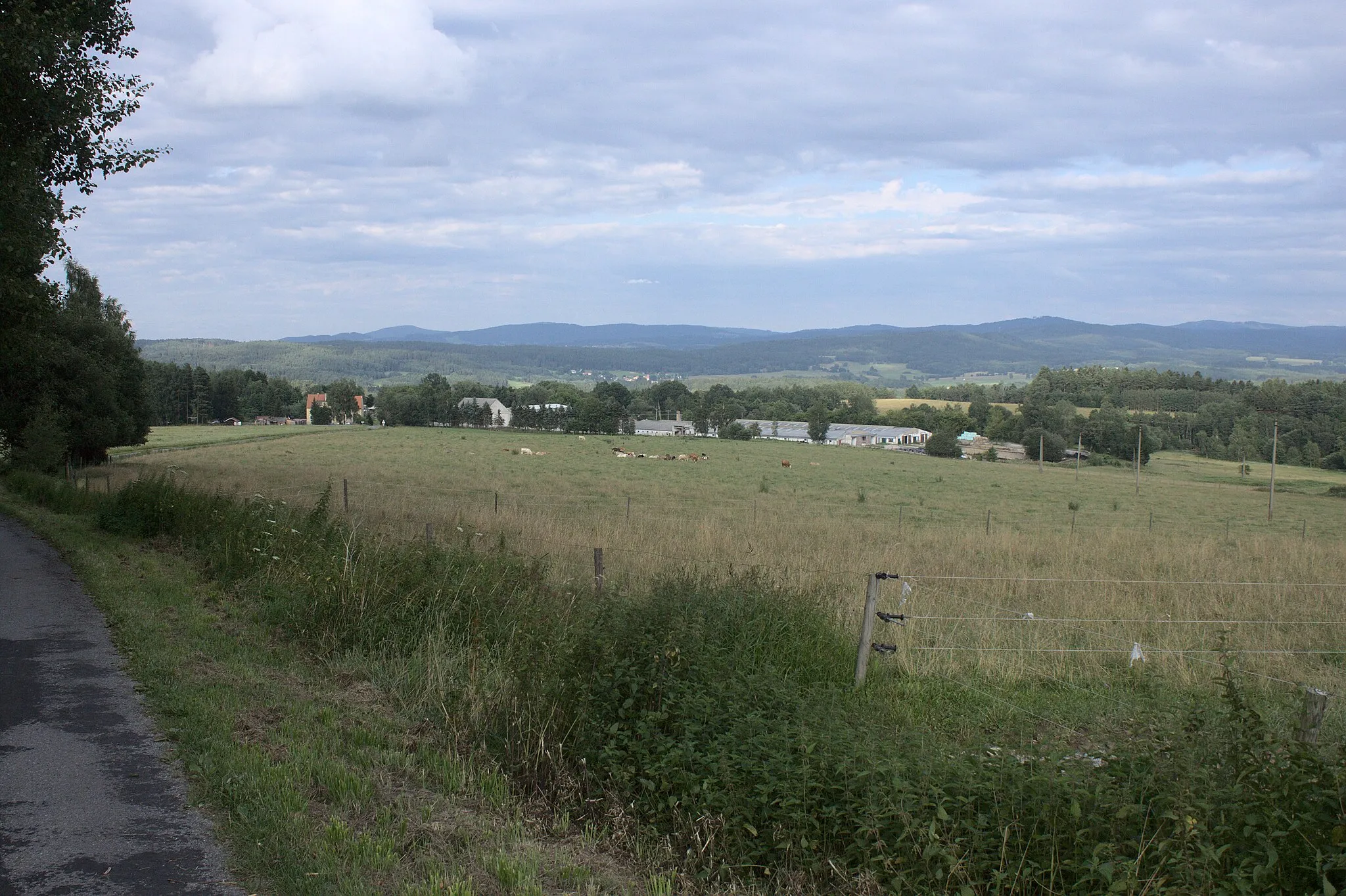 Photo showing: View of the village of Trojany, South Bohemian Region, CZ