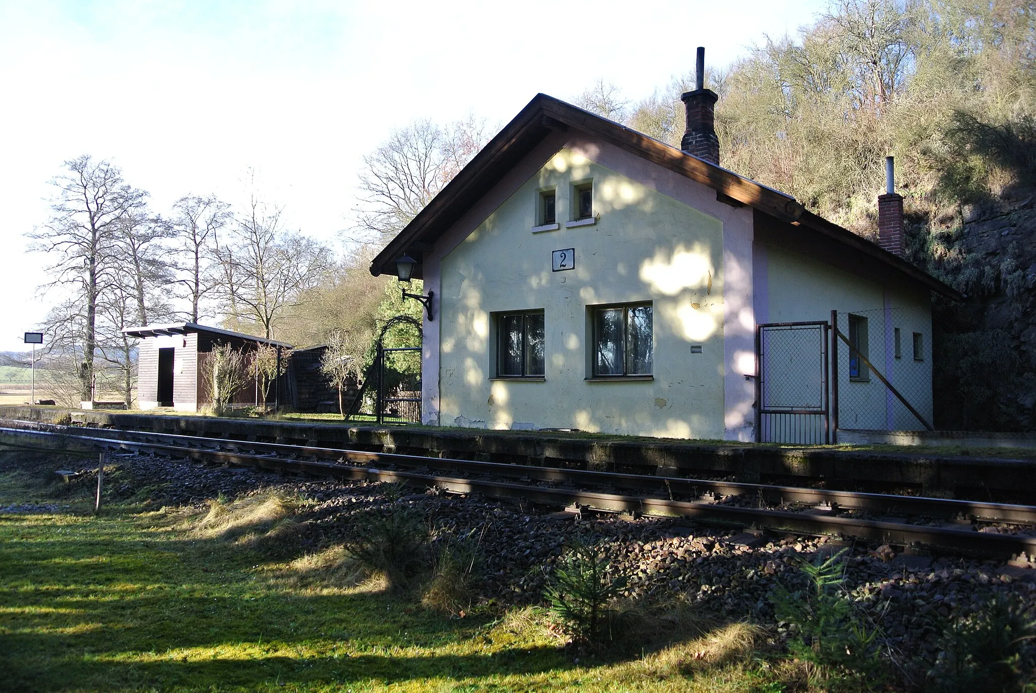 Photo showing: Rail Station - Svinětice