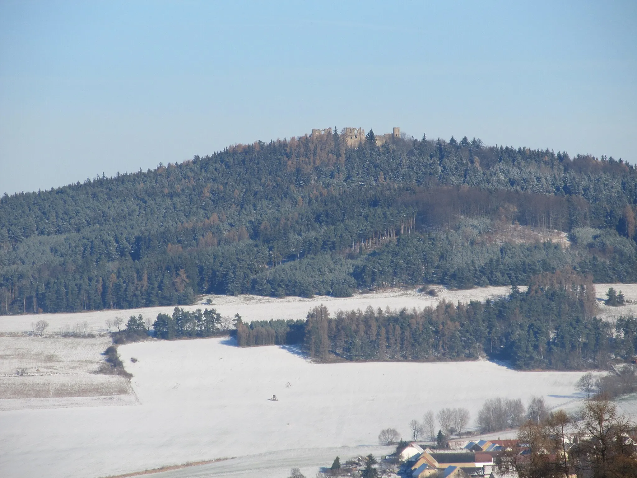 Photo showing: Lipovice - pohled na Helfenburk