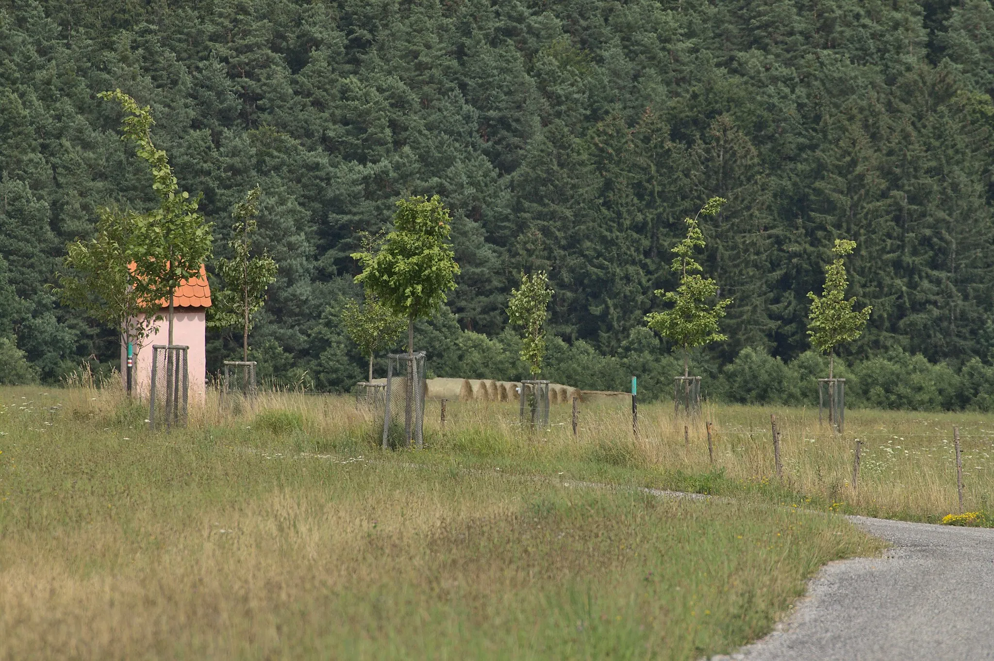 Photo showing: A chapel/shrine in Chvalšiny, South Bohemian Region, CZ