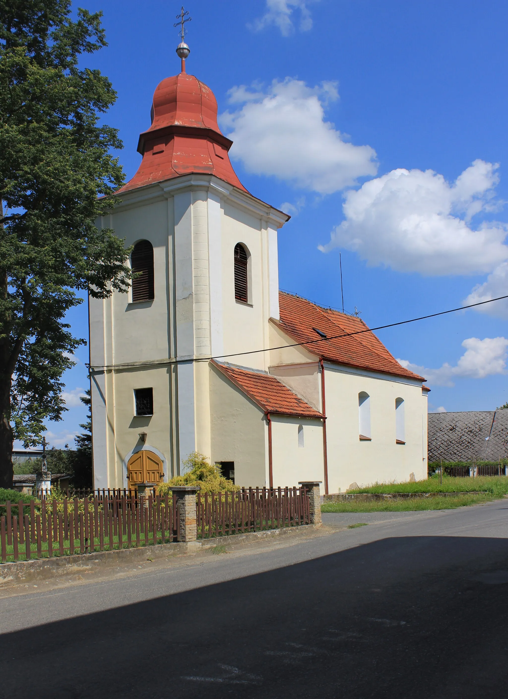 Photo showing: St. John the Baptist Church in Lštění, part of Blížejov, Czech Republic.