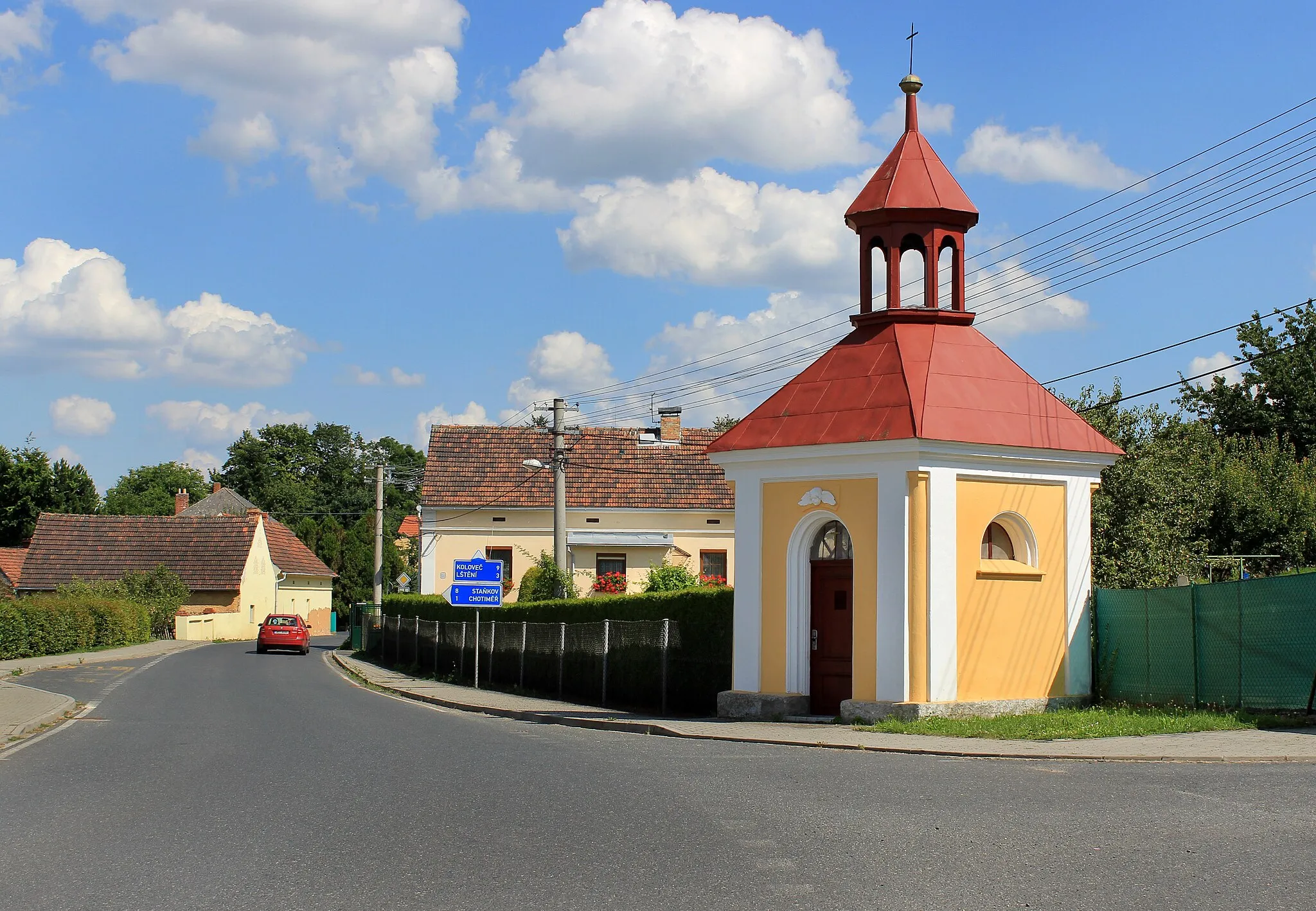 Photo showing: Chapel in Přívozec, part of Blížejov, Czech Republic.