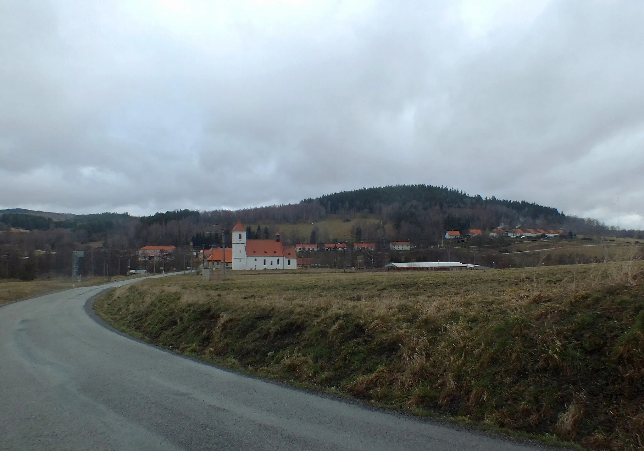 Photo showing: Polná na Šumavě - the general view from the south