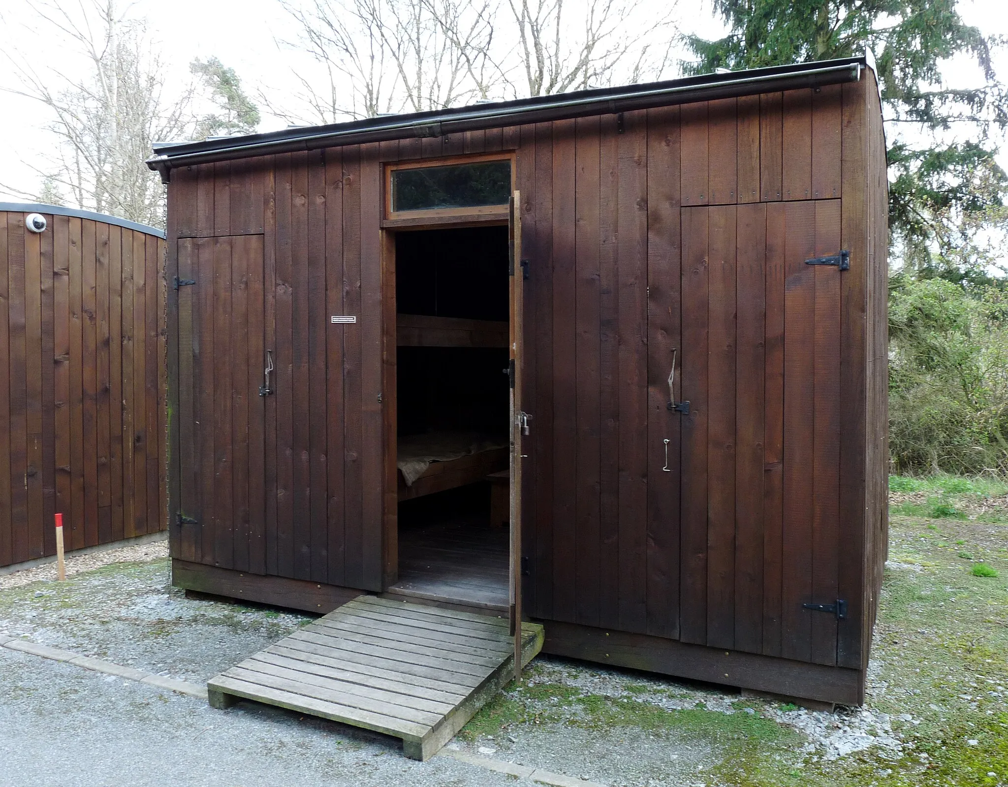Photo showing: Dwelling unit of the former camp Lety, Písek District, South Bohemian Region, Czech Republic.