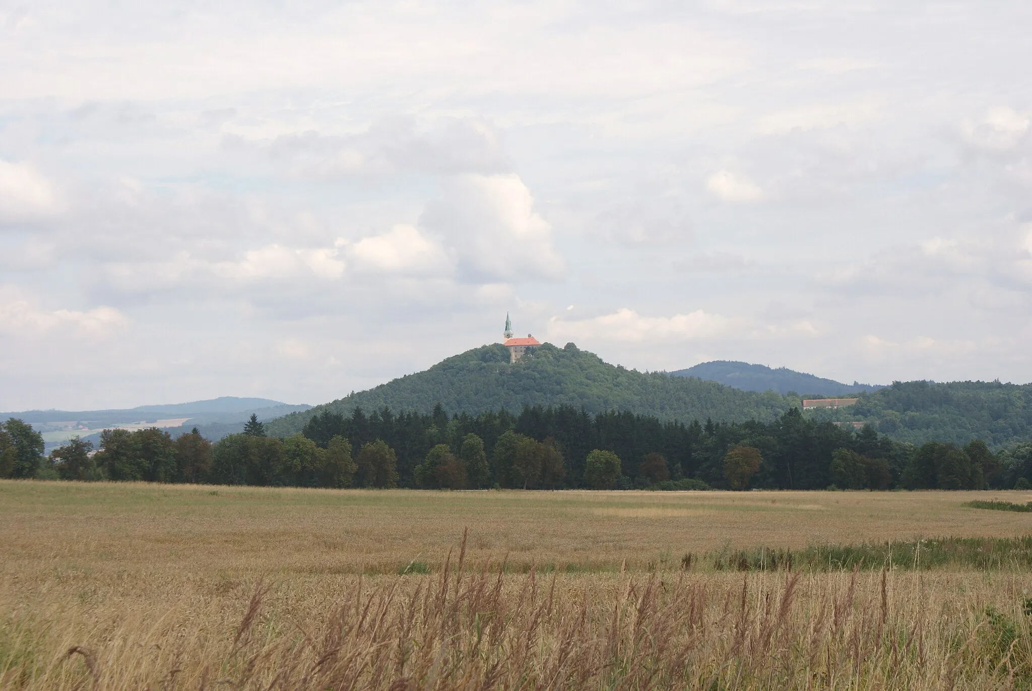 Photo showing: Nepomuk, a town in Plzeň-South District, Czech Rep., the Zelená Hora castle.