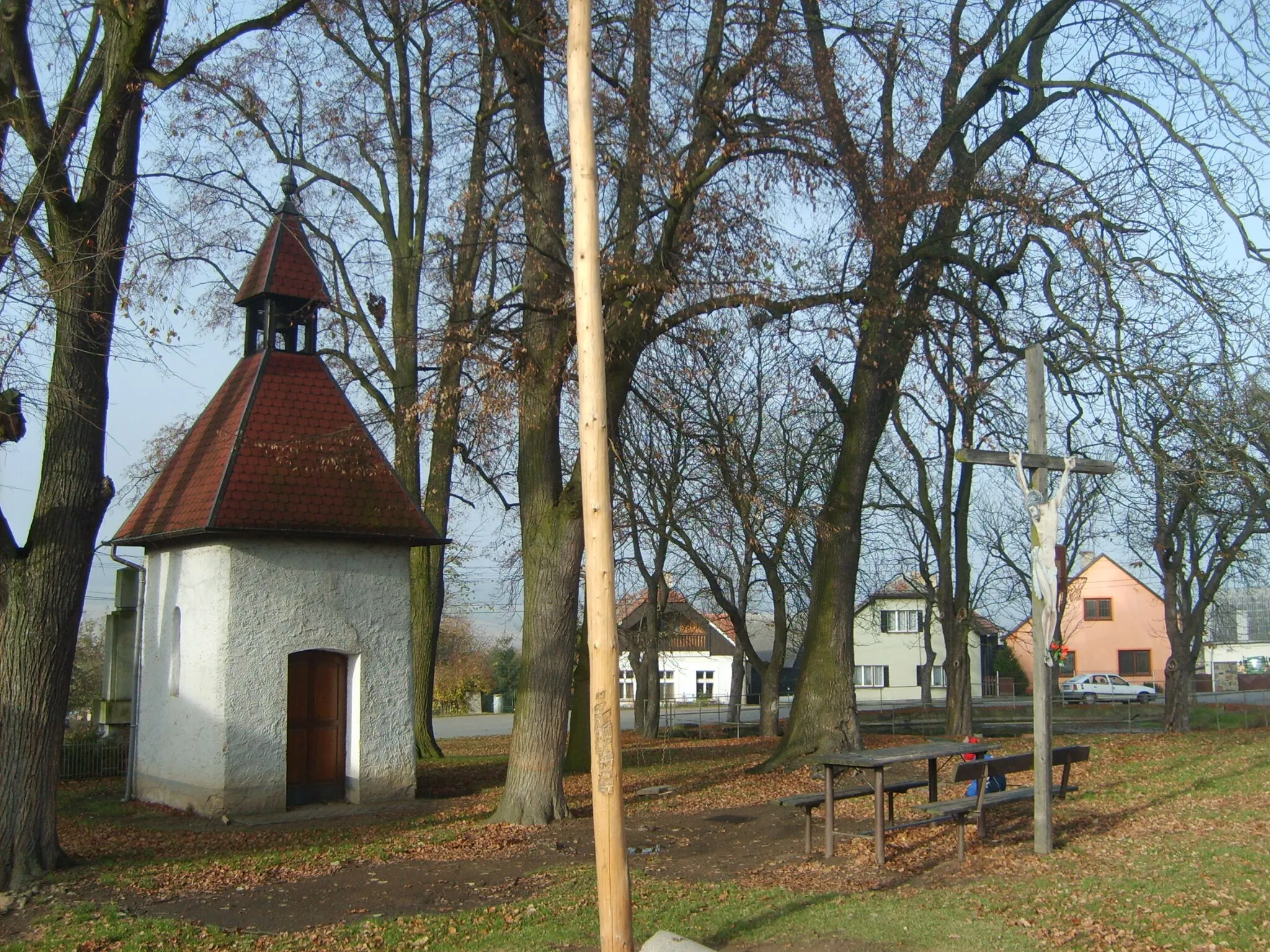 Photo showing: Village square of Cekov, CZ, Rokycany District, Pilsen Region