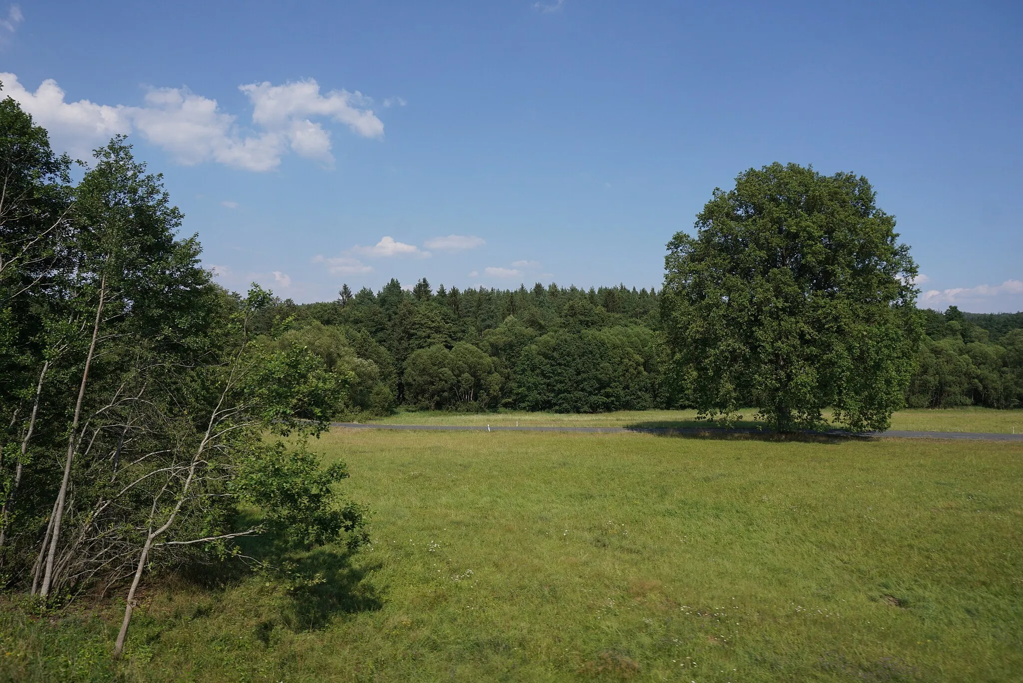 Photo showing: Přírodní park Valcha - pohled z trati u Lučního rybníka směrem do údolí Čankovského potoka