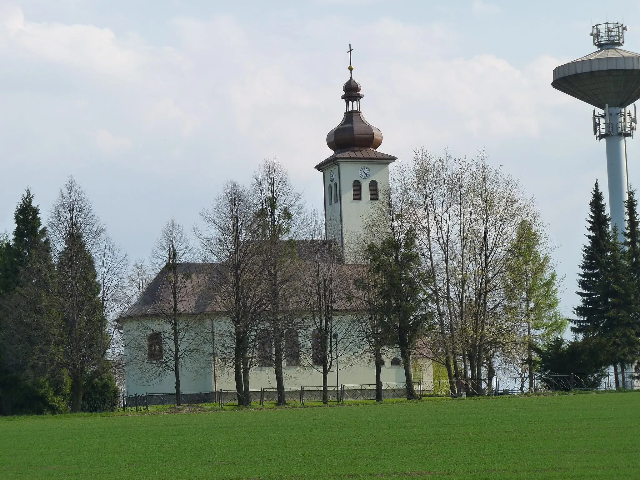 Photo showing: Church. Soběšovice, Frýdek-Místek District, Moravian-Silesian Region, Czech Republic