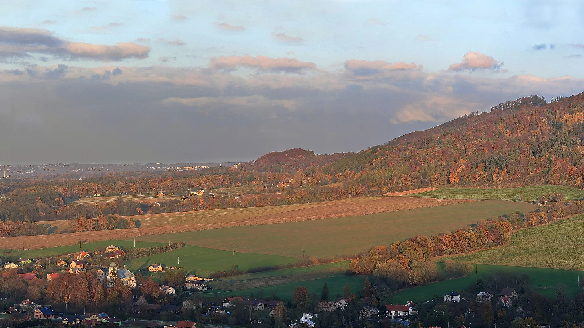 Photo showing: Panorama Krnalovic, v popředí Rychaltice