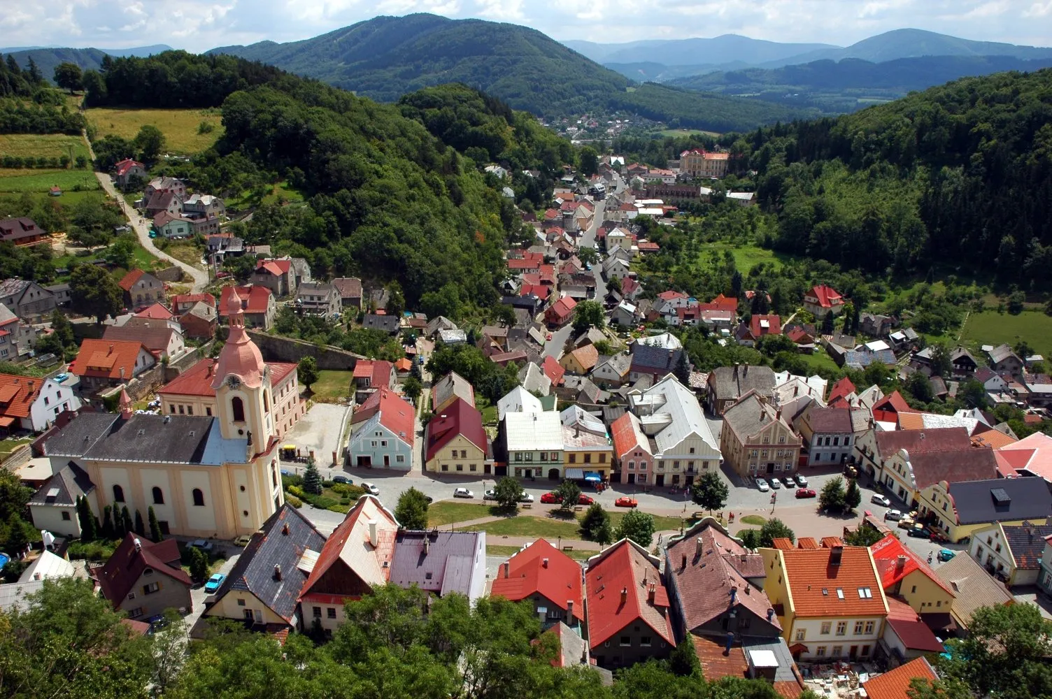 Photo showing: Štramberk, Czech Republic: Overview of the city