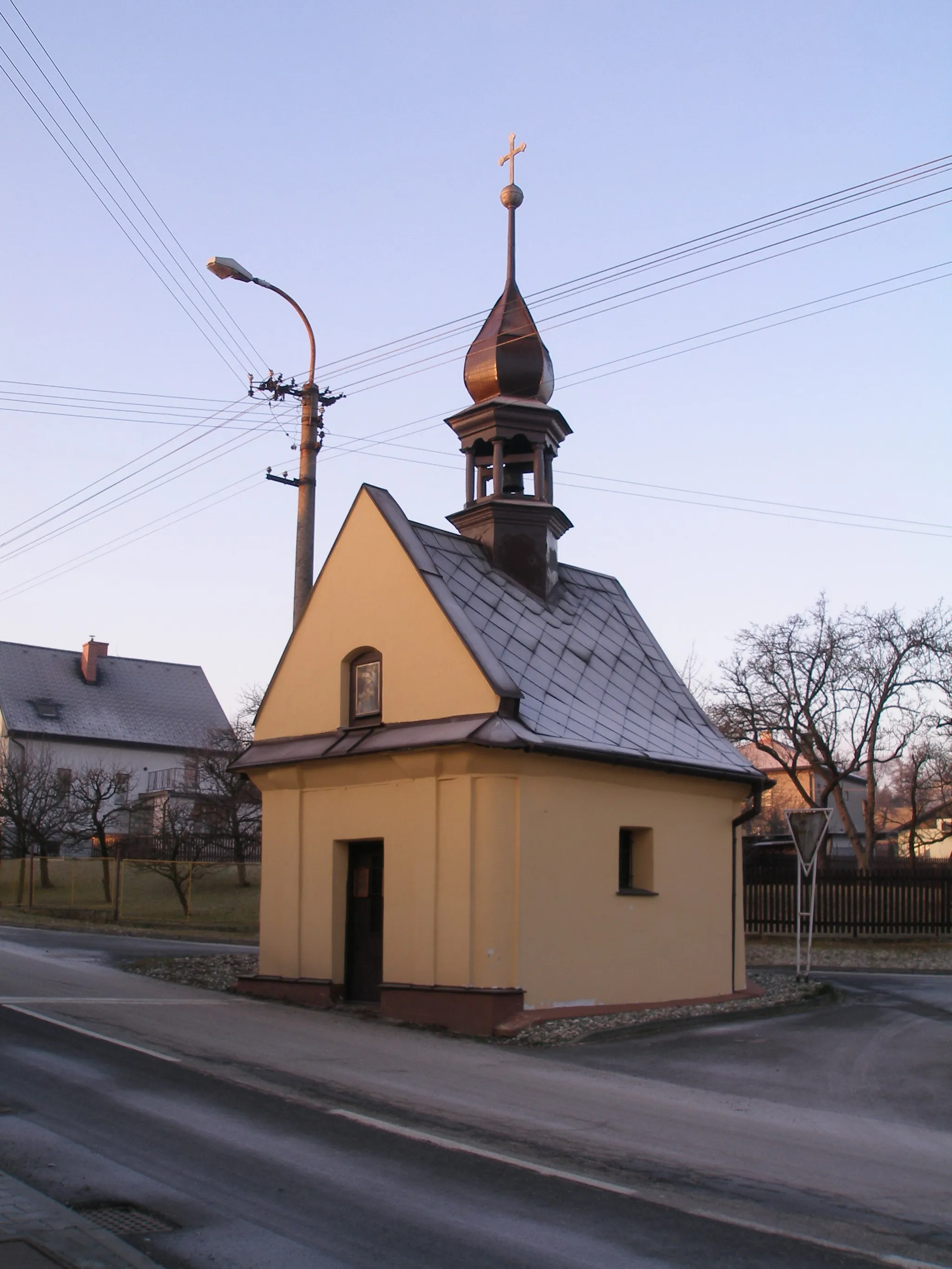 Photo showing: Old chapel in centre of Dolní Lhota, Ostrava-City District, Czech Republic