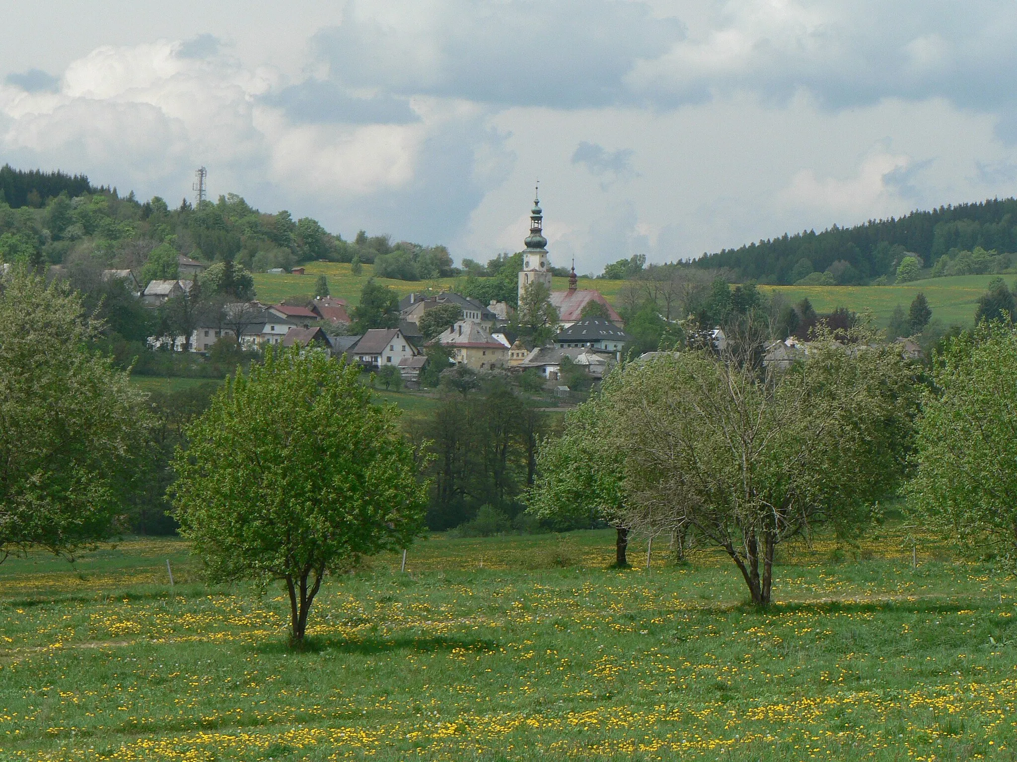 Photo showing: Andělská Hora od jihu.